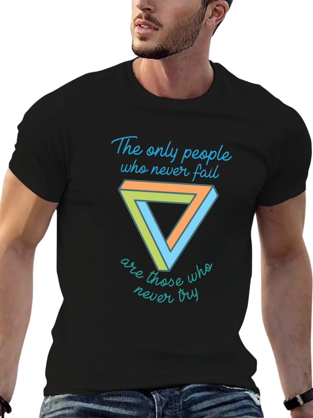 Motivational T-Shirt - Penrose Triangle Graphic Tee product image 6