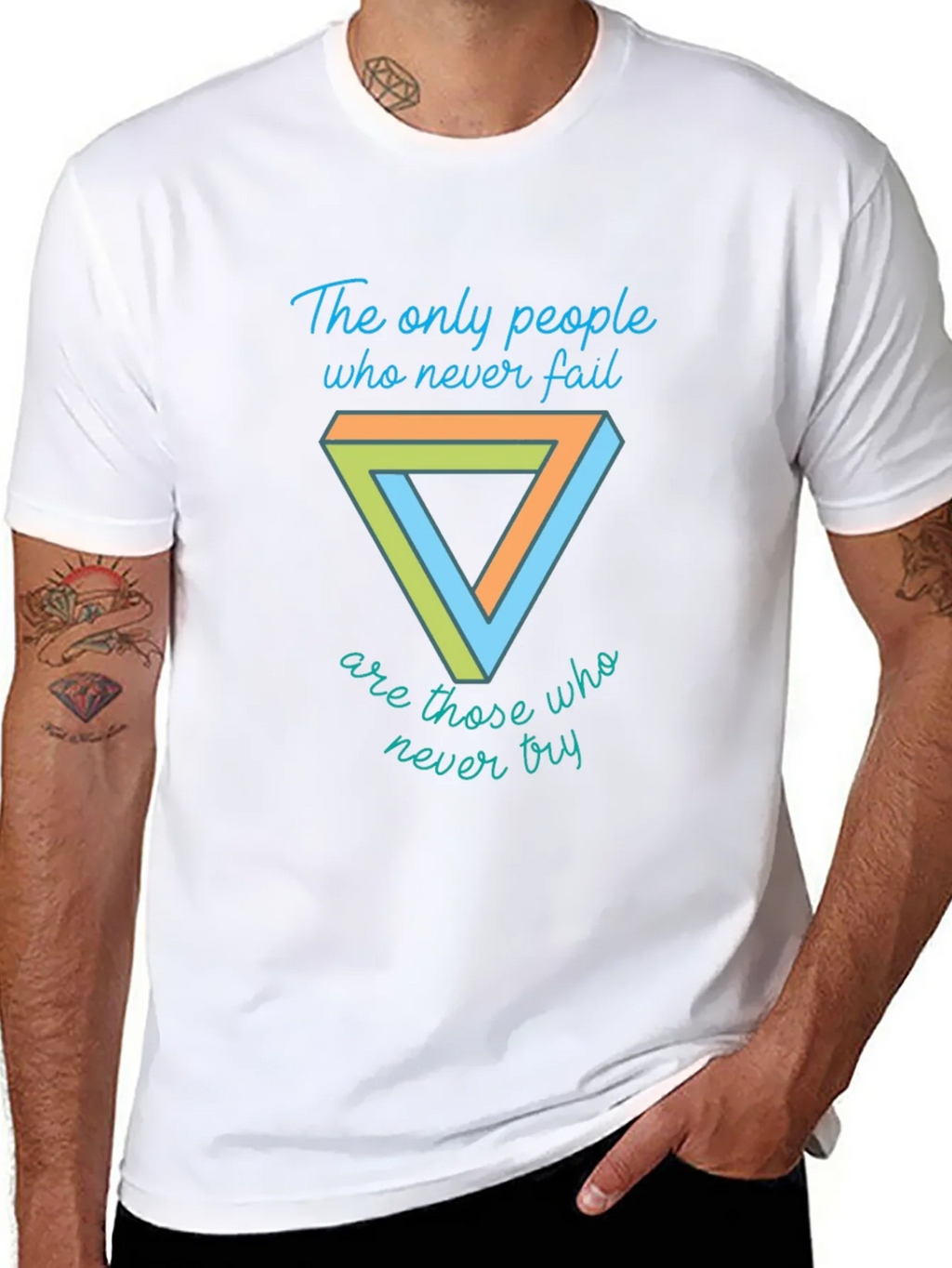 Motivational T-Shirt - Penrose Triangle Graphic Tee product image 7