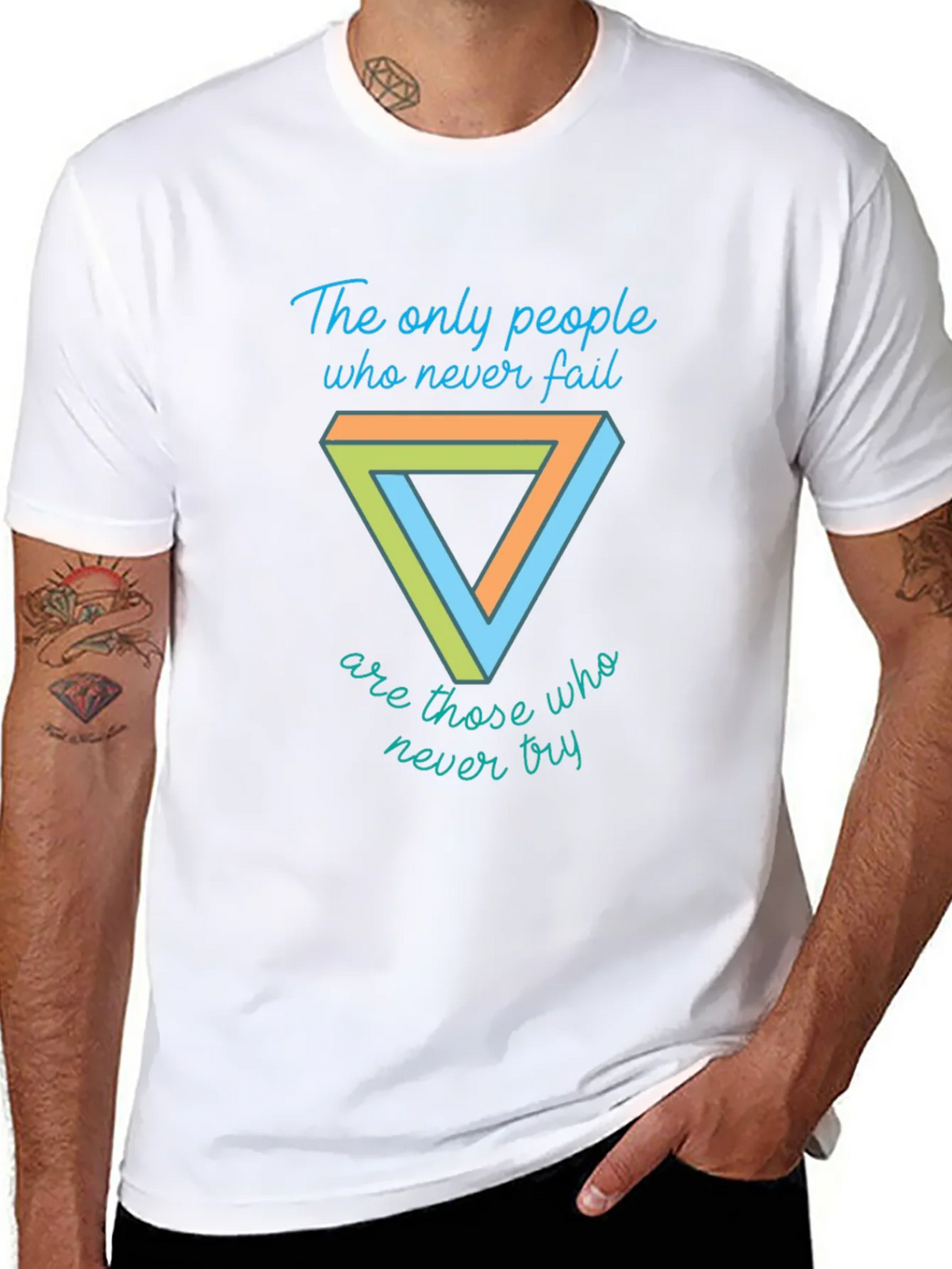 Motivational T-Shirt - Penrose Triangle Graphic Tee product image 7