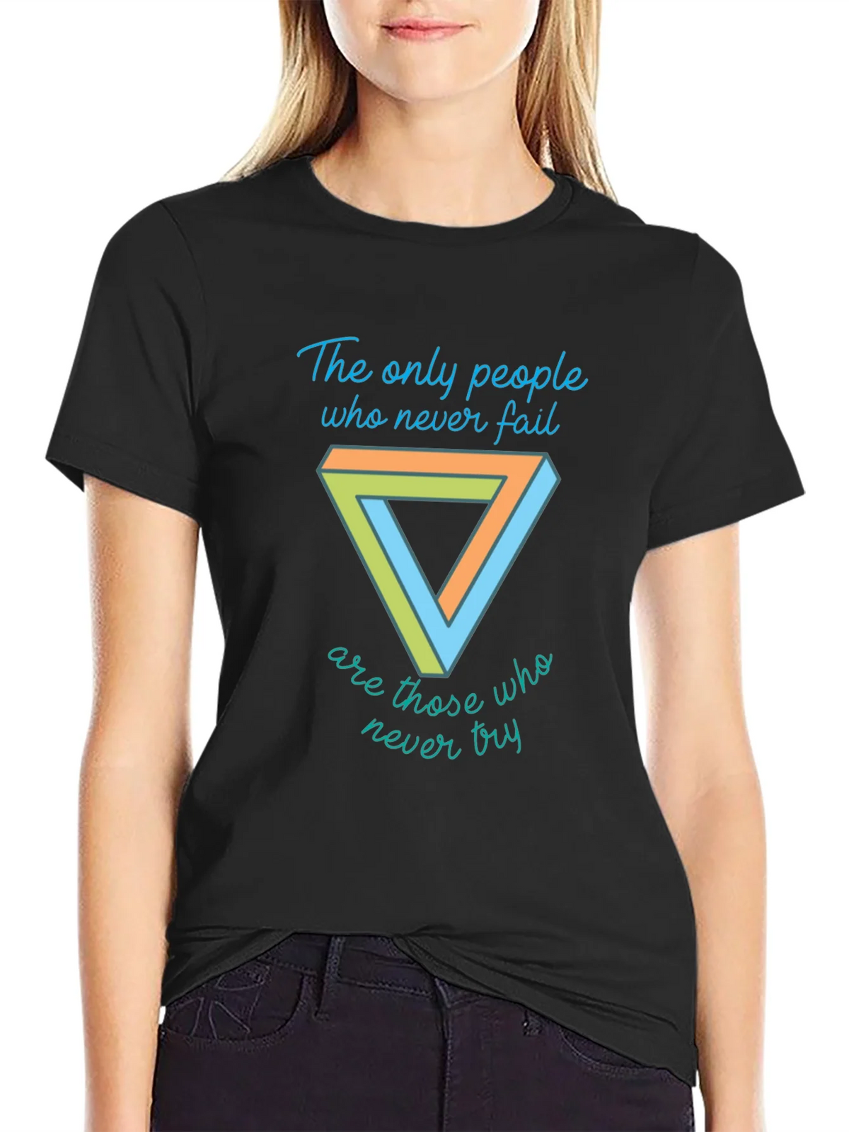 Motivational T-Shirt - Penrose Triangle Graphic Tee product image 2
