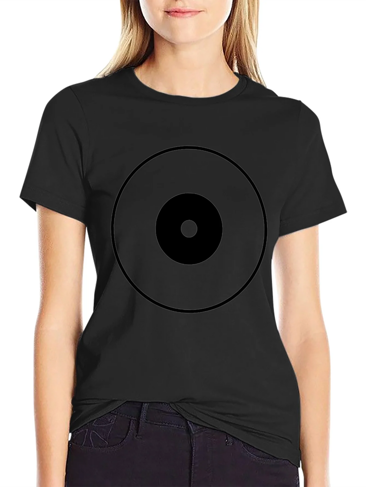 Graphic Print Tee - Black Circles Design product image 2