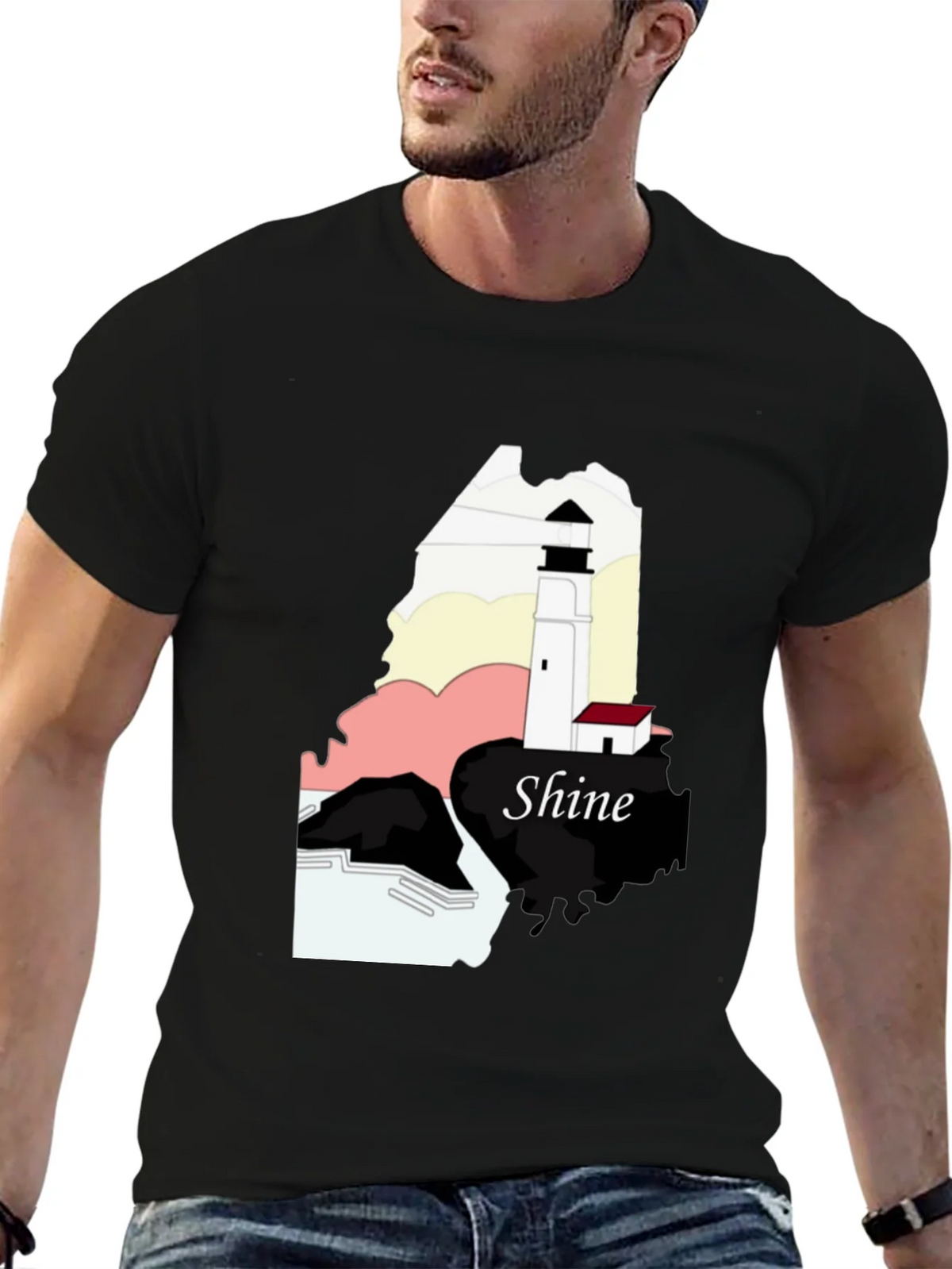Shine Lighthouse Graphic Tee product image 6