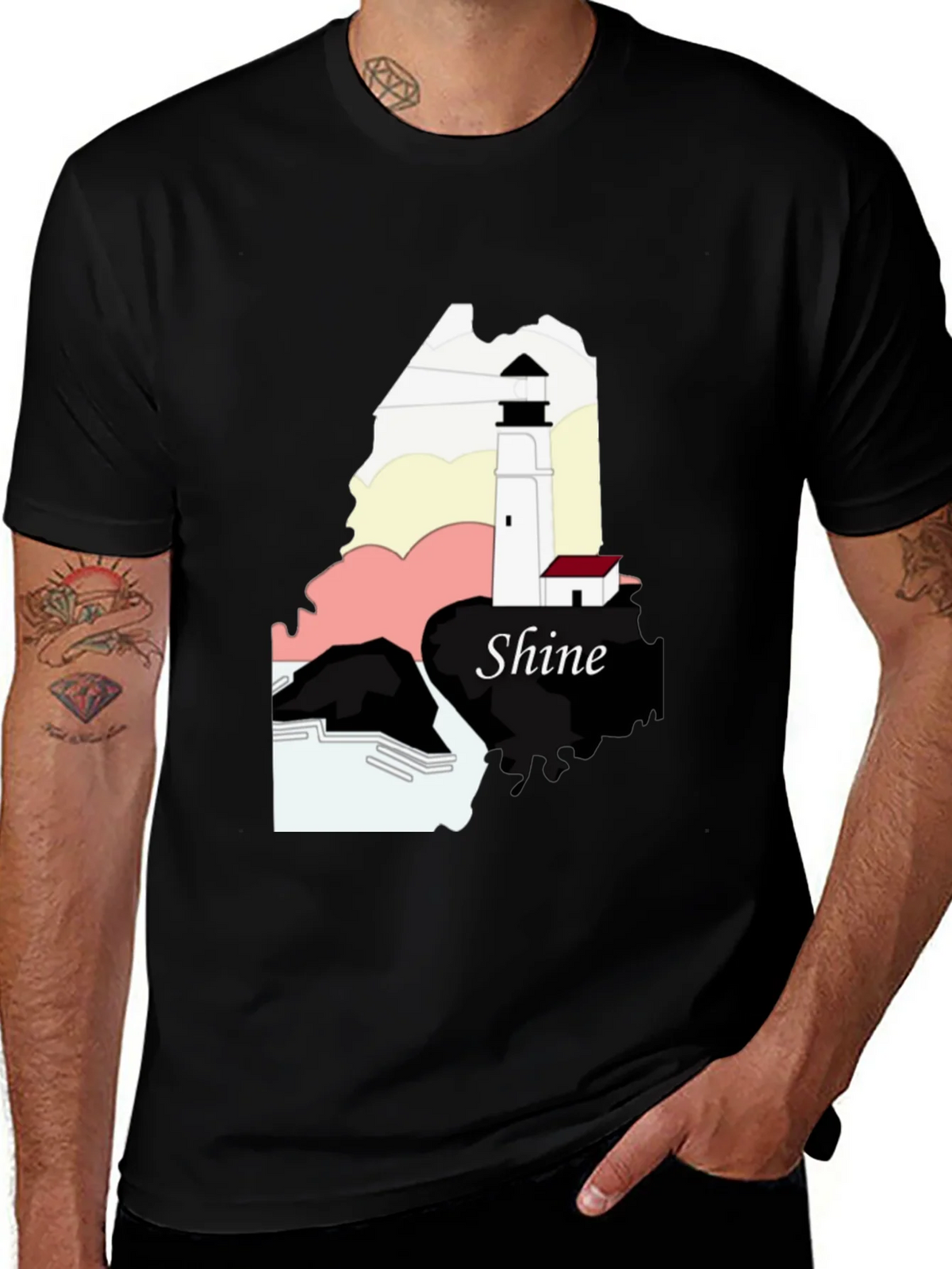 Shine Lighthouse Graphic Tee product image 1