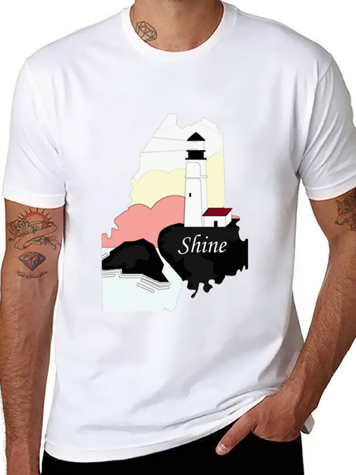 Shine Lighthouse Graphic Tee product image 7