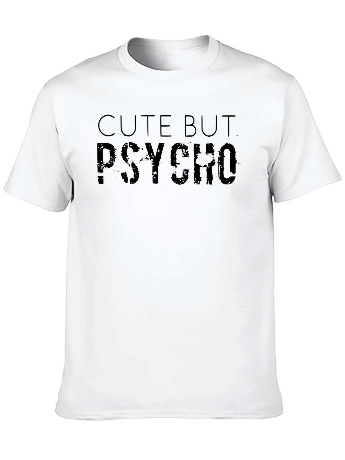 Cute But Psycho Black Graphic T-Shirt product image 7