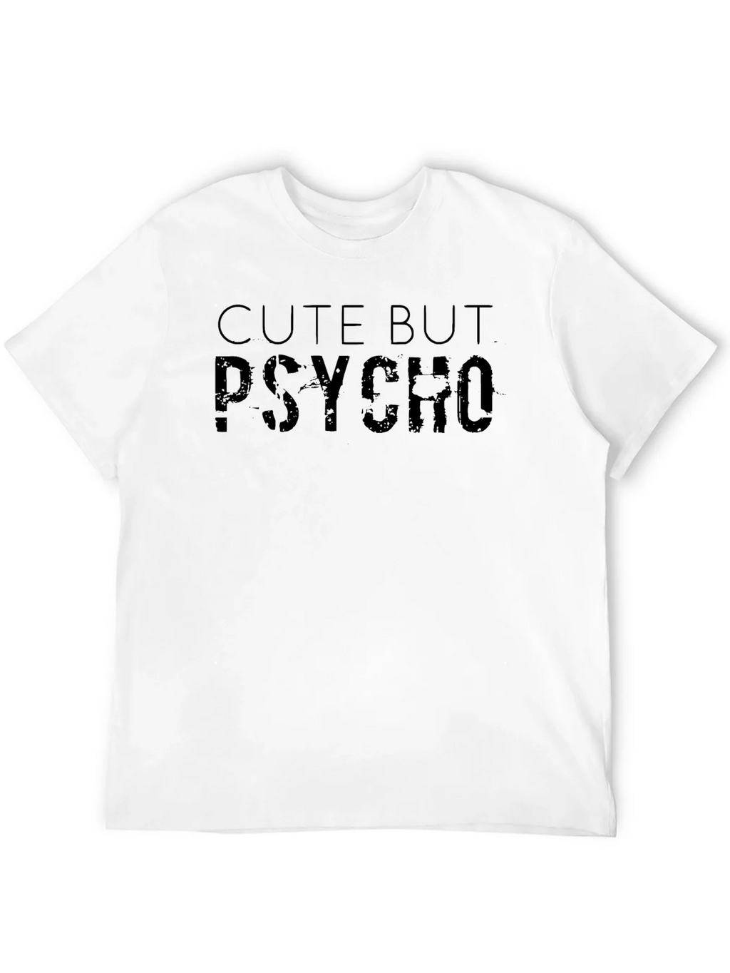Cute But Psycho Black Graphic T-Shirt product image 9