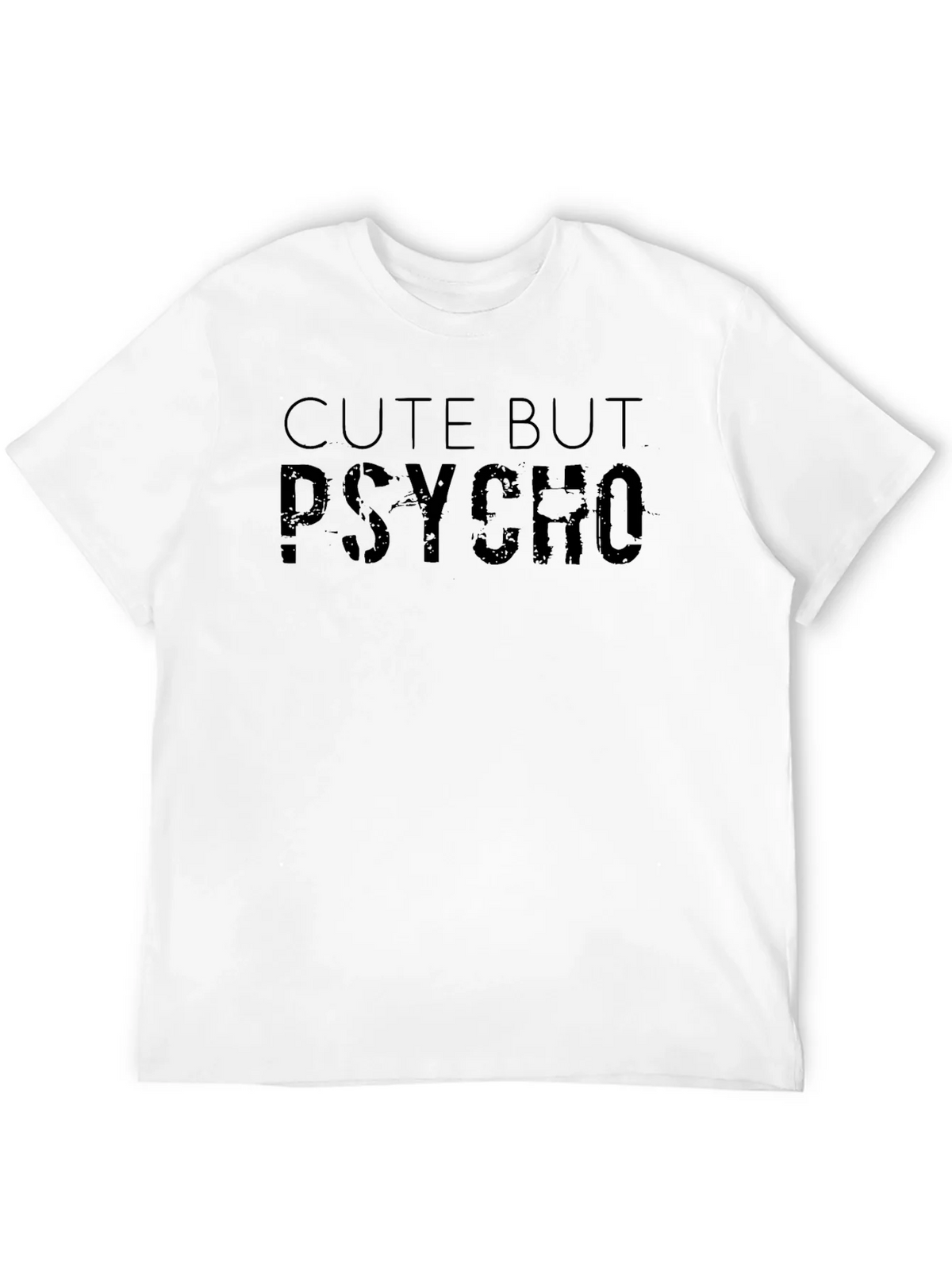 Cute But Psycho Black Graphic T-Shirt product image 9
