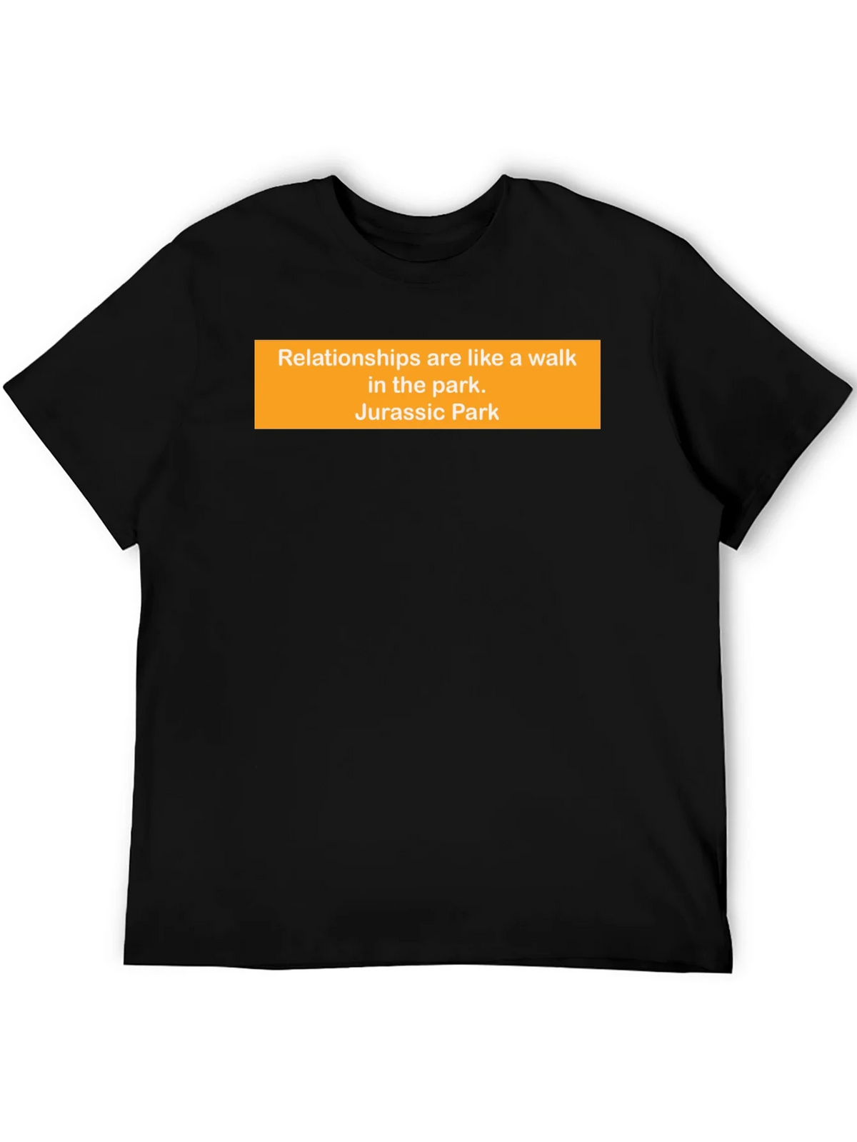 Relationships Jurassic Park Funny Black T-Shirt product image 5