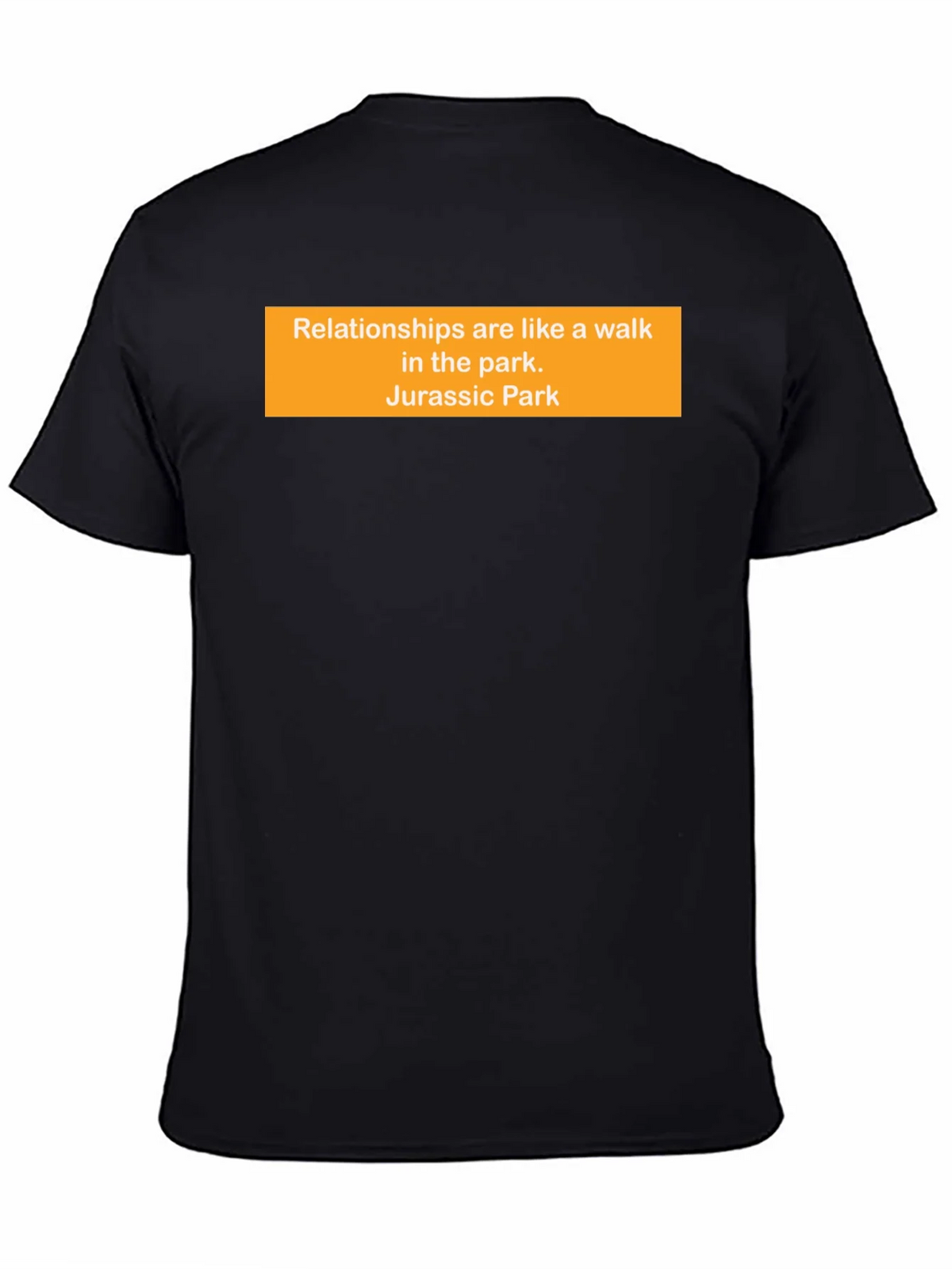 Relationships Jurassic Park Funny Black T-Shirt product image 4