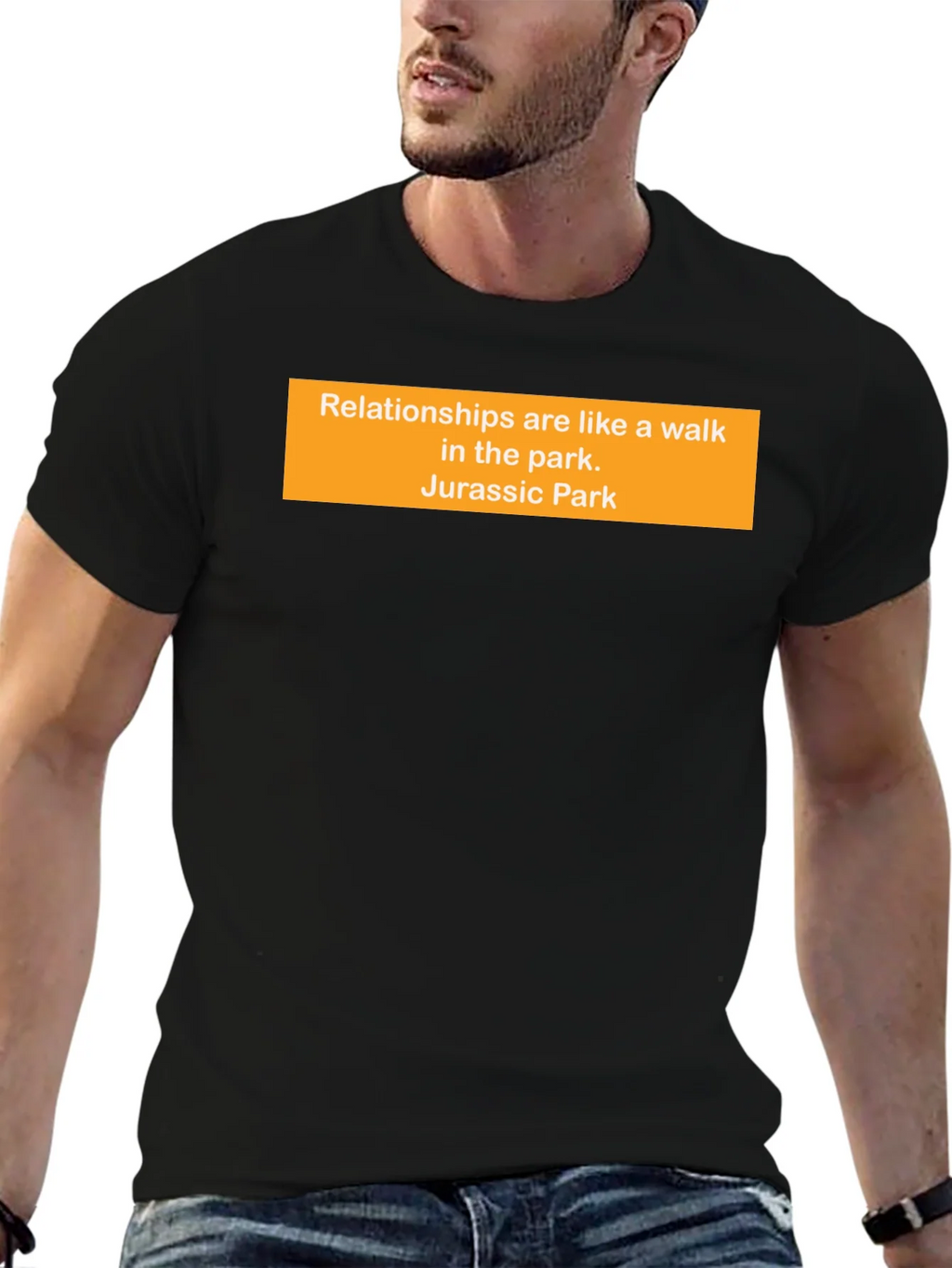 Relationships Jurassic Park Funny Black T-Shirt product image 6
