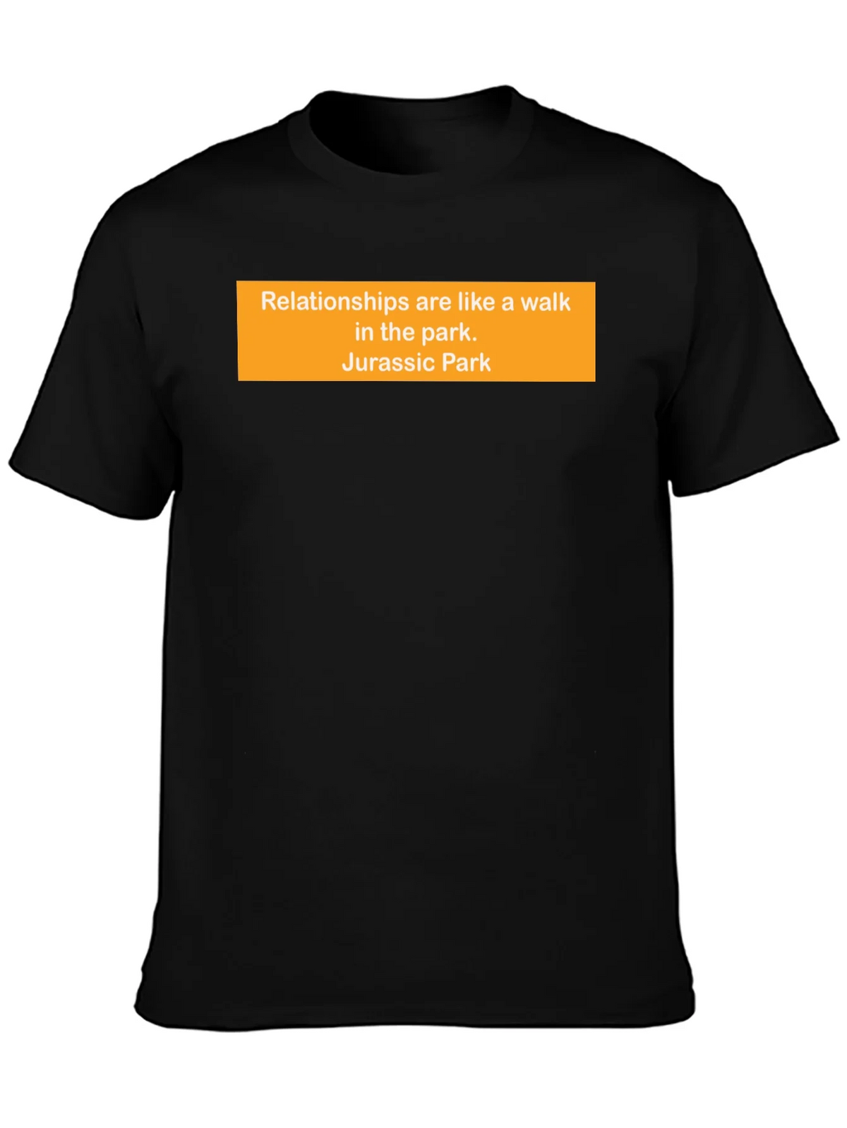 Relationships Jurassic Park Funny Black T-Shirt product image 3