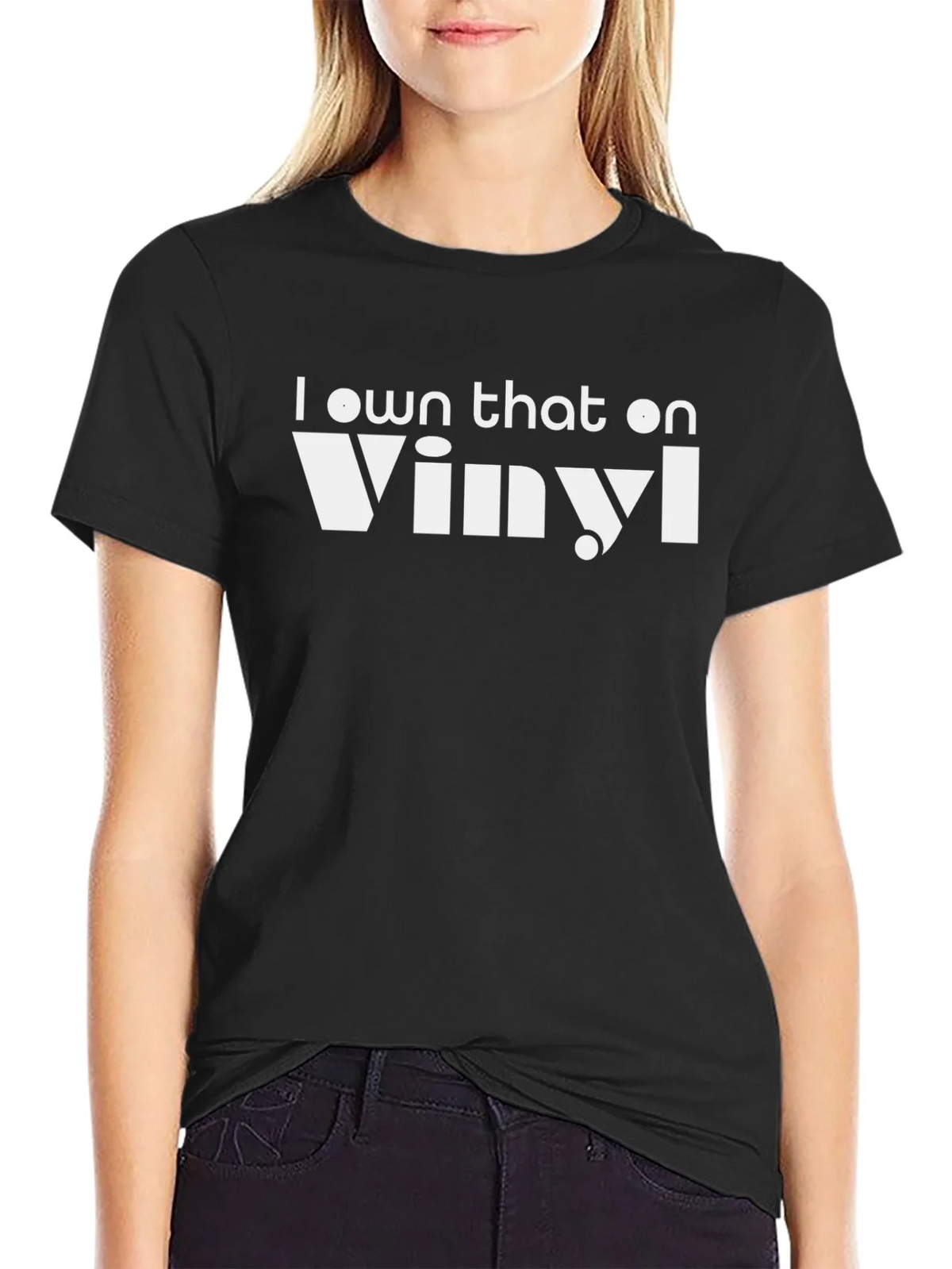 I Own That on Vinyl Black T-Shirt product image 2