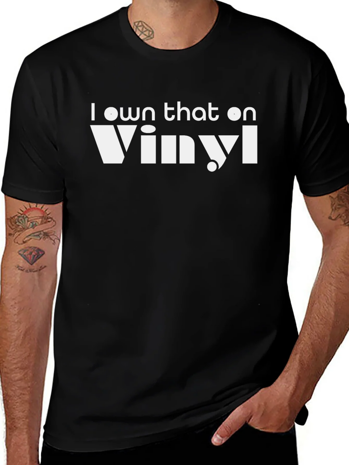 I Own That on Vinyl Black T-Shirt product image 1