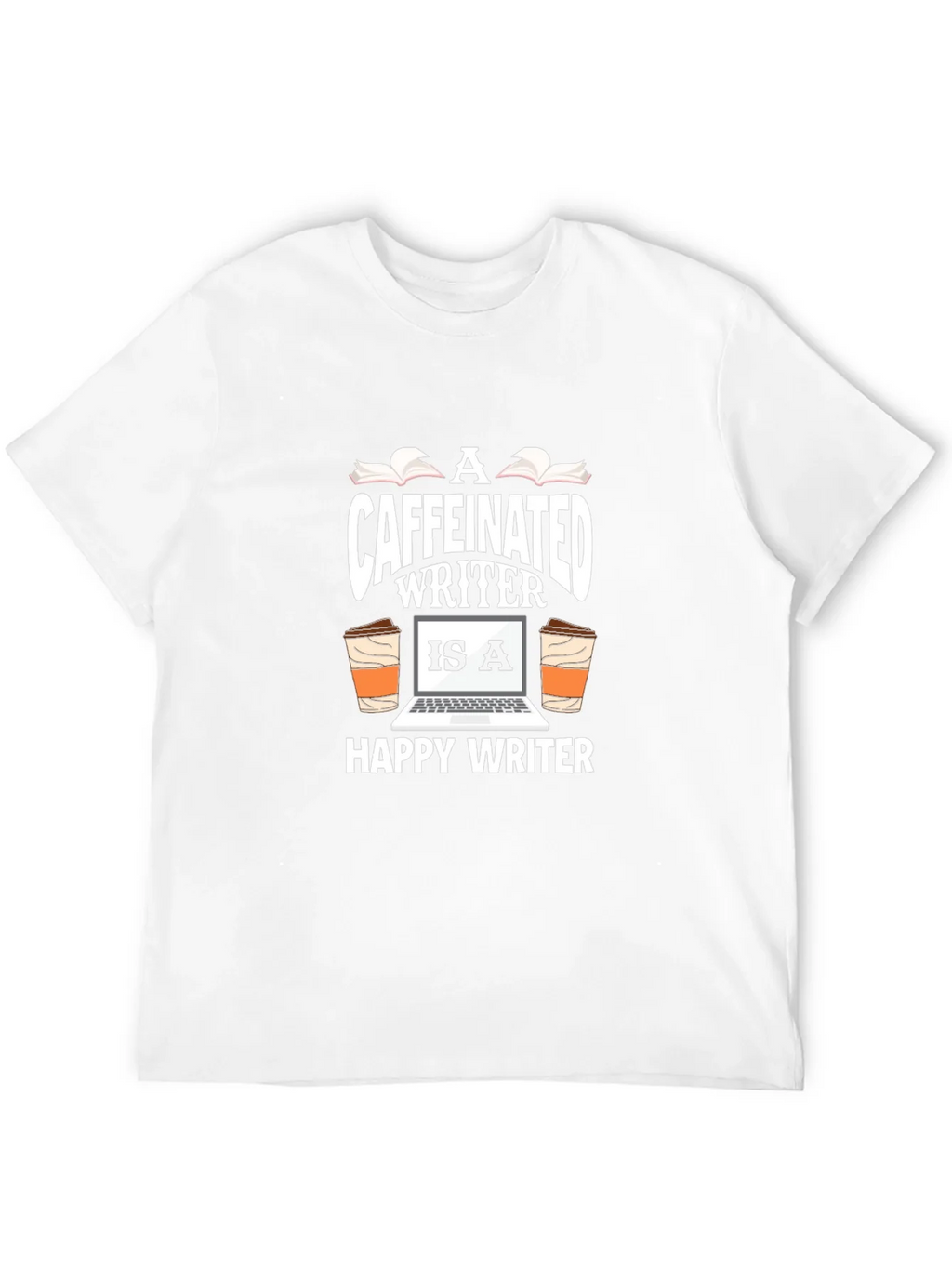 Caffeinated Writer Graphic T-Shirt product image 11