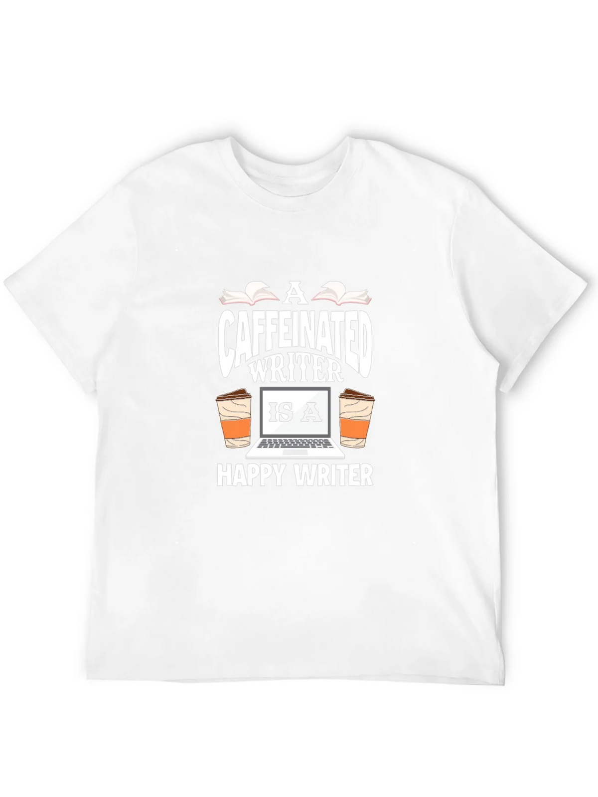 Caffeinated Writer Graphic T-Shirt product image 11