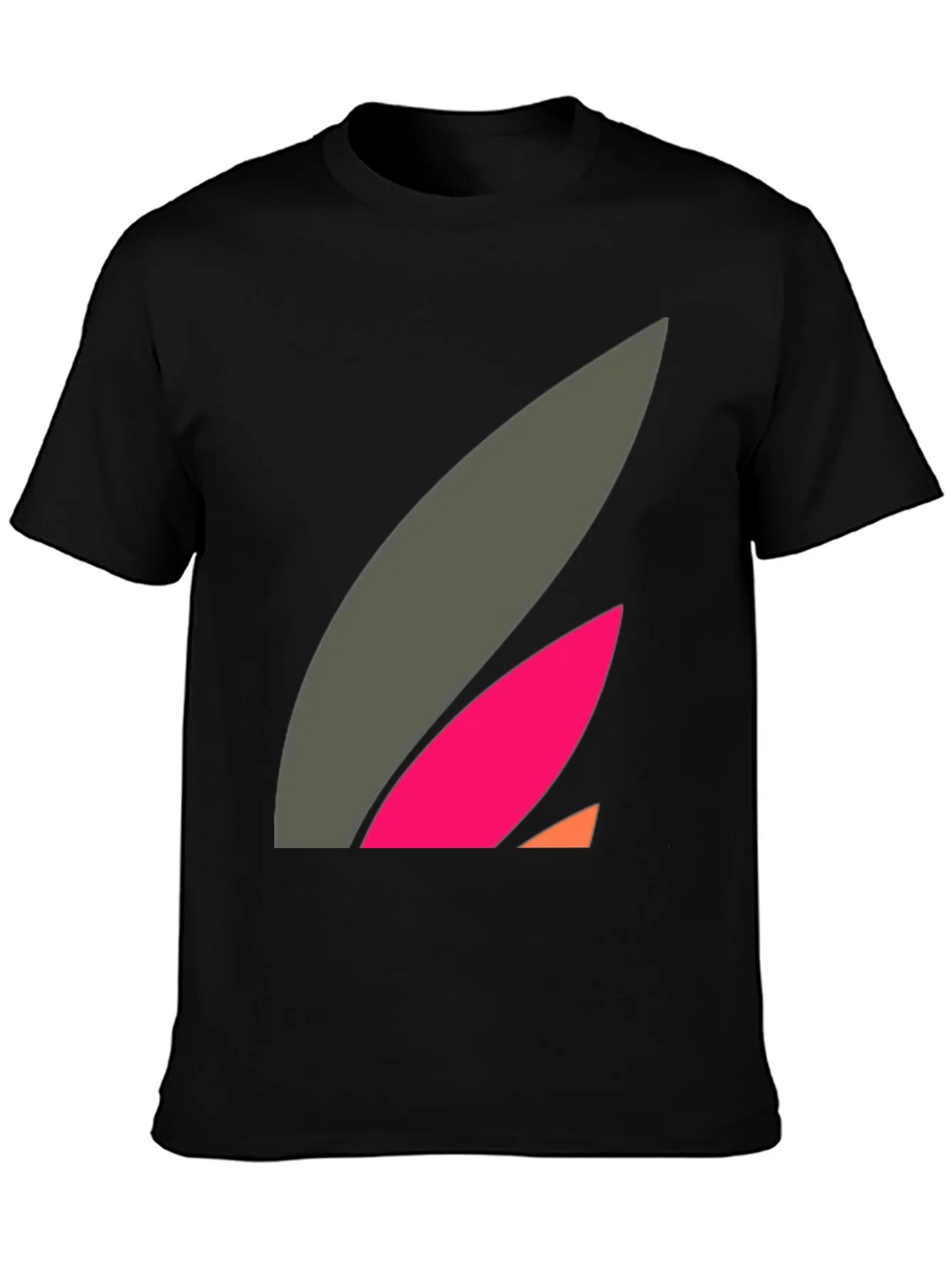 Abstract Graphic Black Tee - Modern Casual Style product image 3