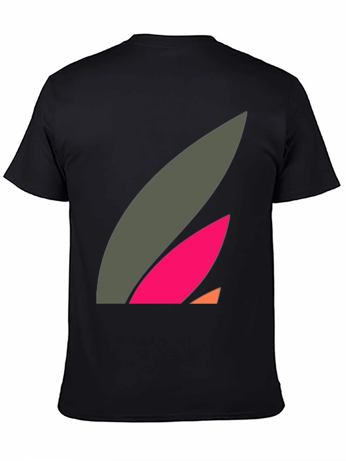 Abstract Graphic Black Tee - Modern Casual Style product image 4