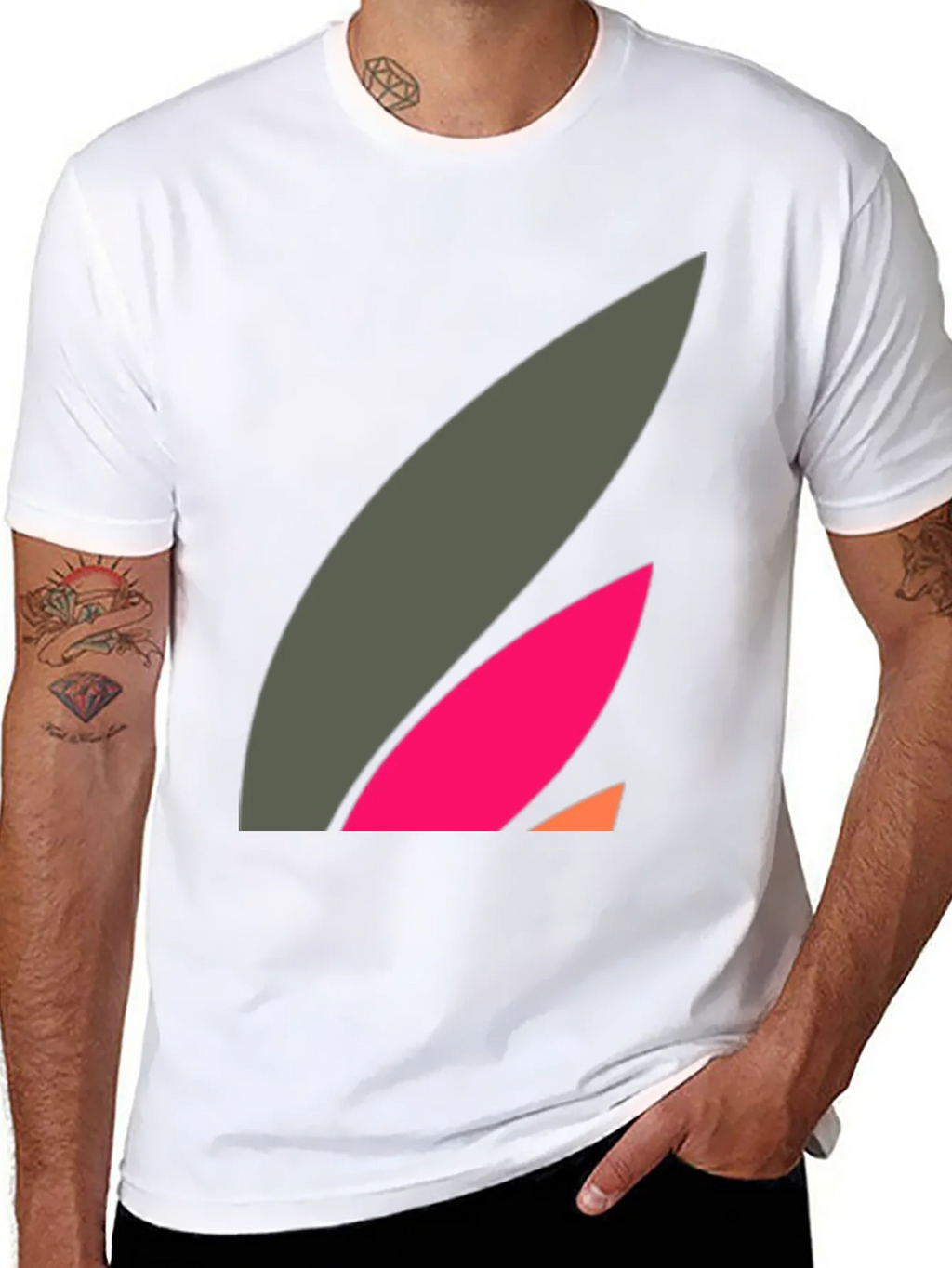 Abstract Graphic Black Tee - Modern Casual Style product image 7
