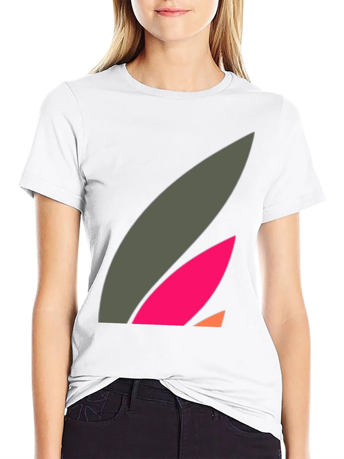 Abstract Graphic Black Tee - Modern Casual Style product image 8