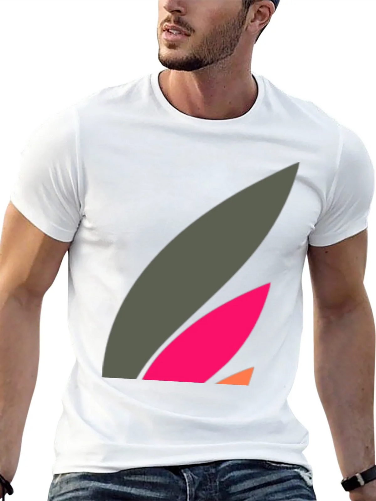 Abstract Graphic Black Tee - Modern Casual Style product image 12