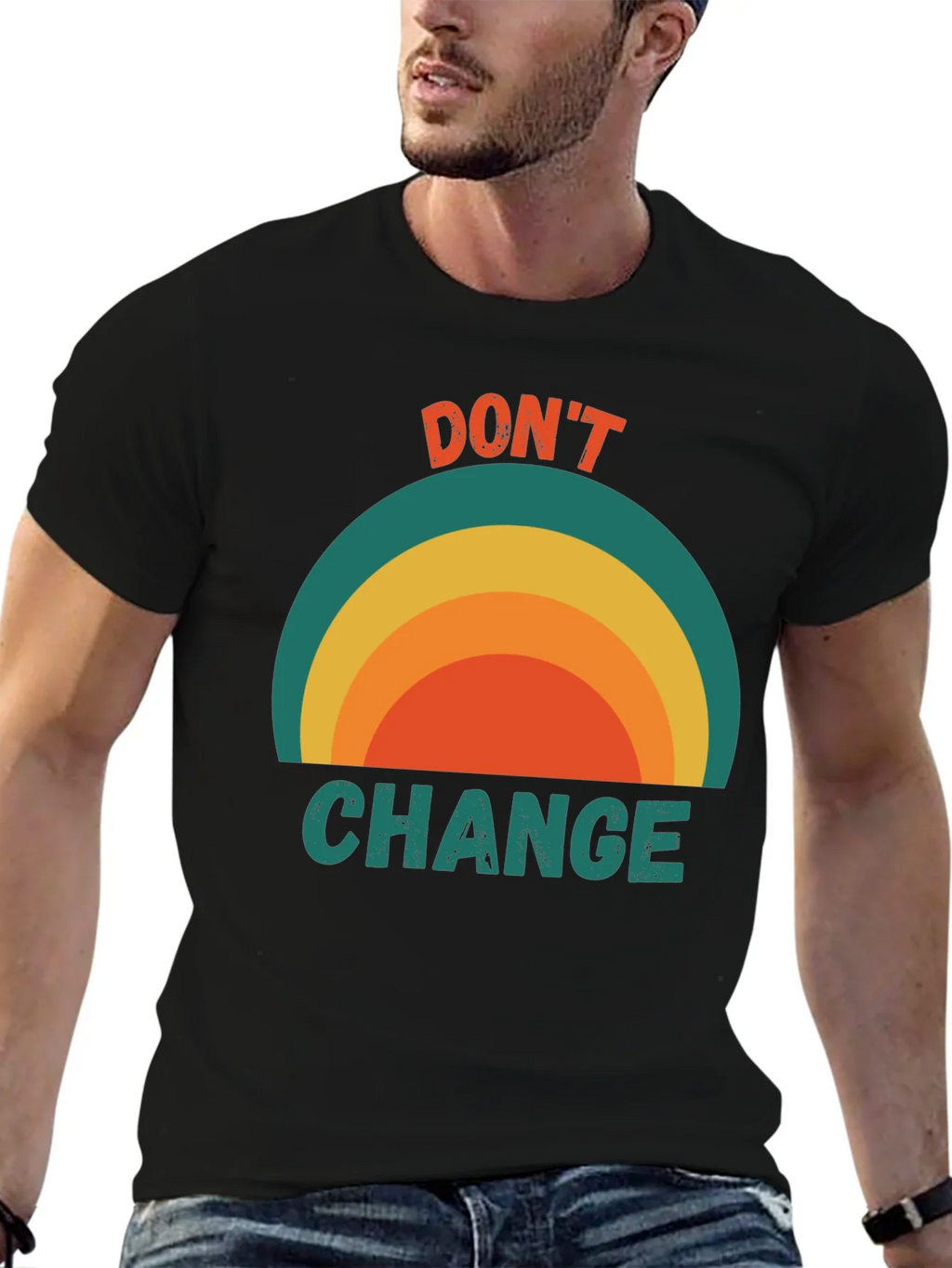 Retro Dont Change Graphic Tee product image 5