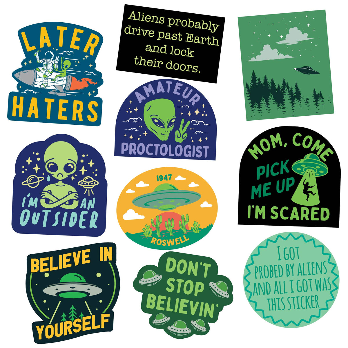 Alien Stickers