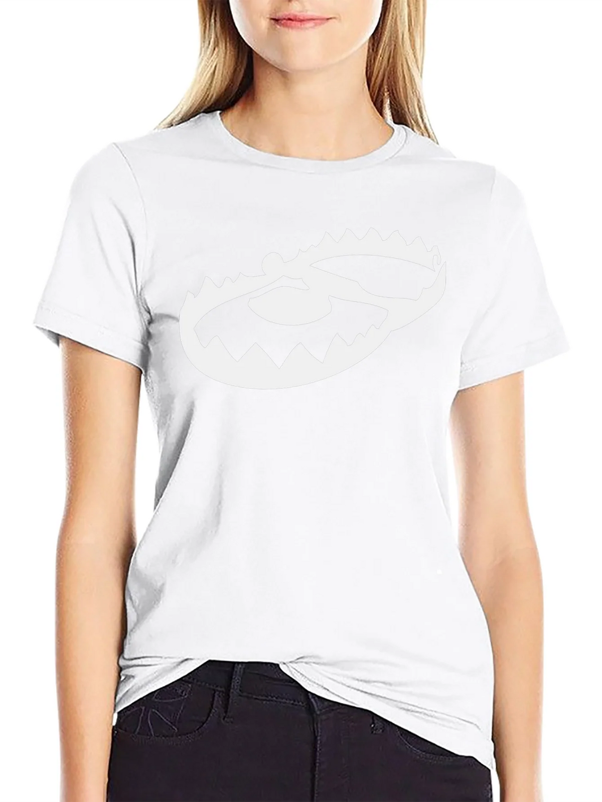 Mens Black T-Shirt with Trap Graphic product image 8