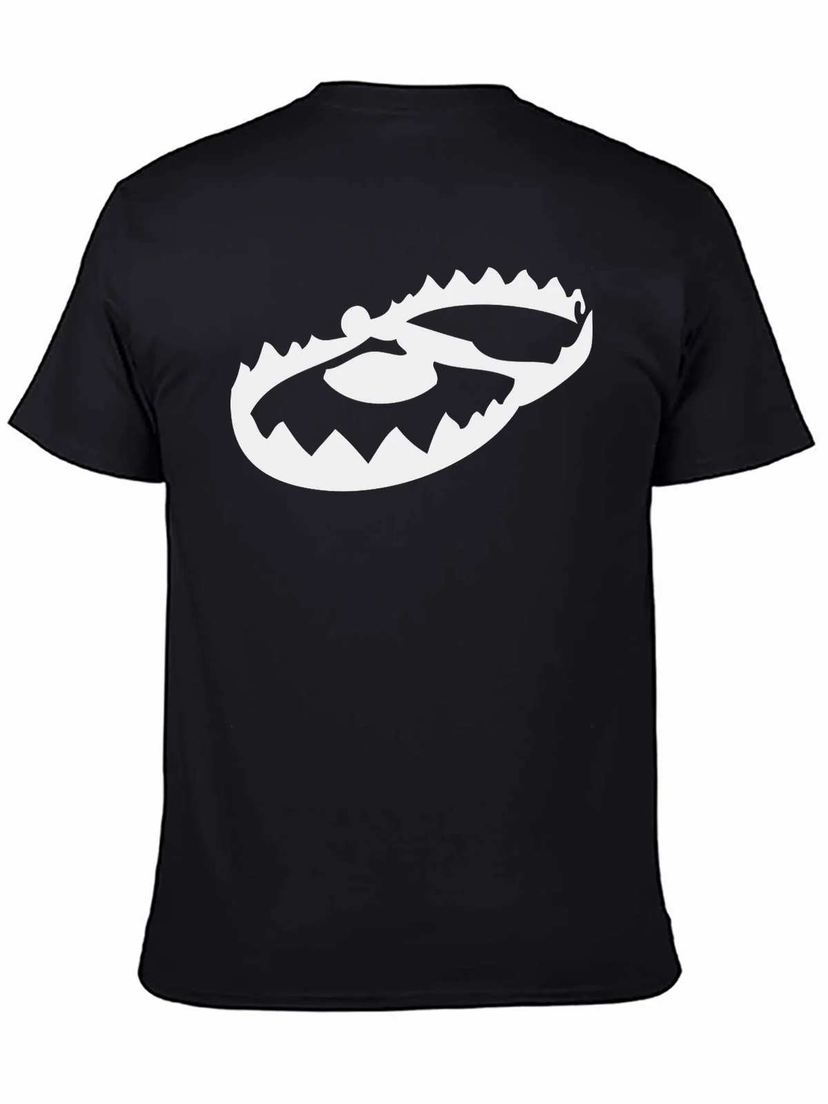 Mens Black T-Shirt with Trap Graphic product image 4
