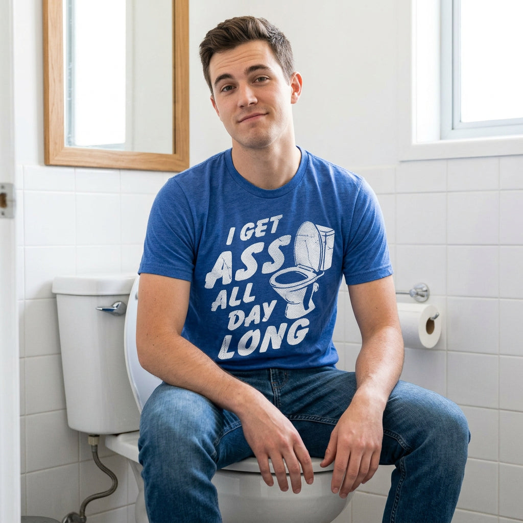 I Get Ass All Day Long Men's T Shirt product image 2