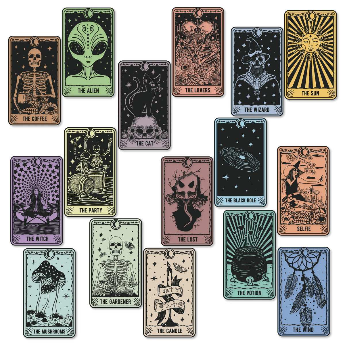 Tarot Card Stickers