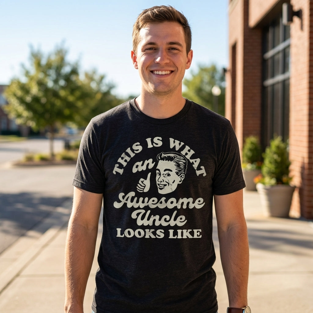 This Is What An Awesome Uncle Looks Like Men's T Shirt product image 2