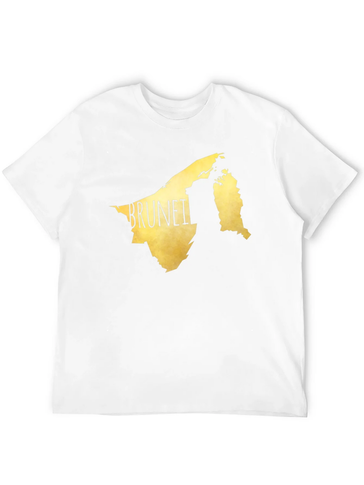 Brunei Map Graphic Tee - Black Cotton Casual T-Shirt product image 11