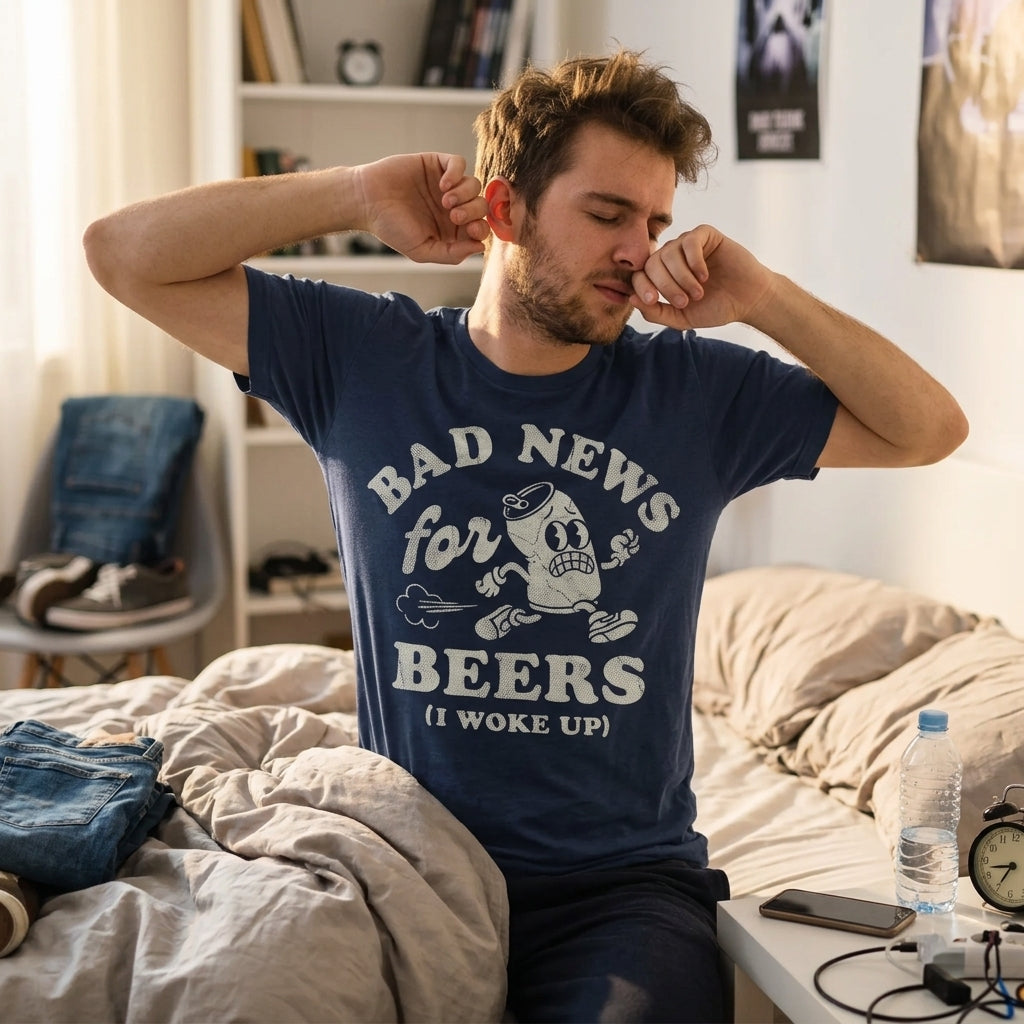 Bad News For Beers I Woke Up Men's T Shirt product image 2