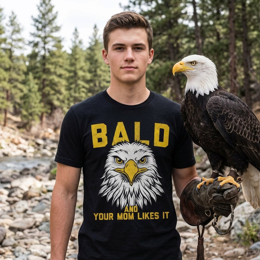 Bald And Your Mom Likes It Men's T Shirt product image 2