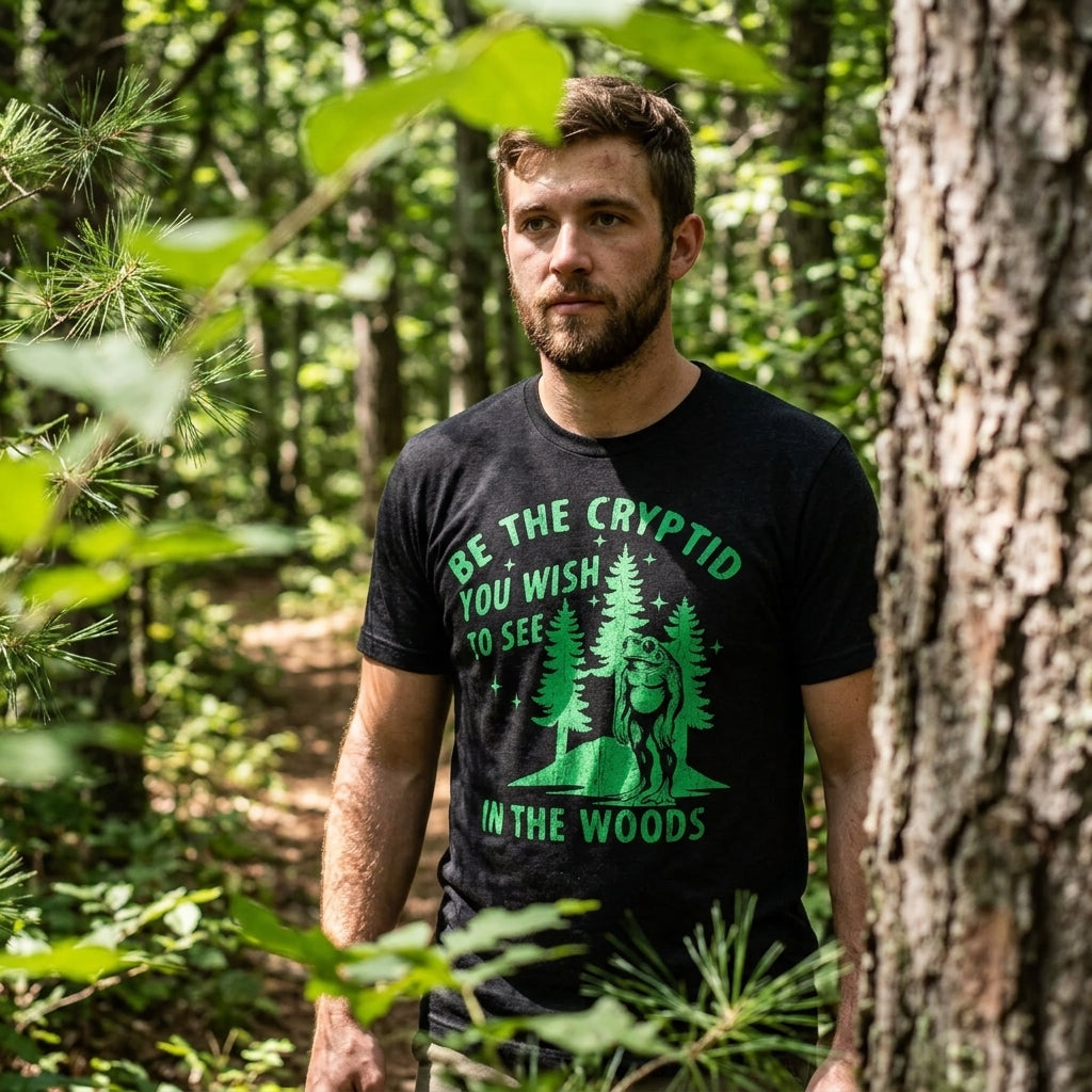 Be The Cryptid You Wish To See In Woods Men's T Shirt product image 2