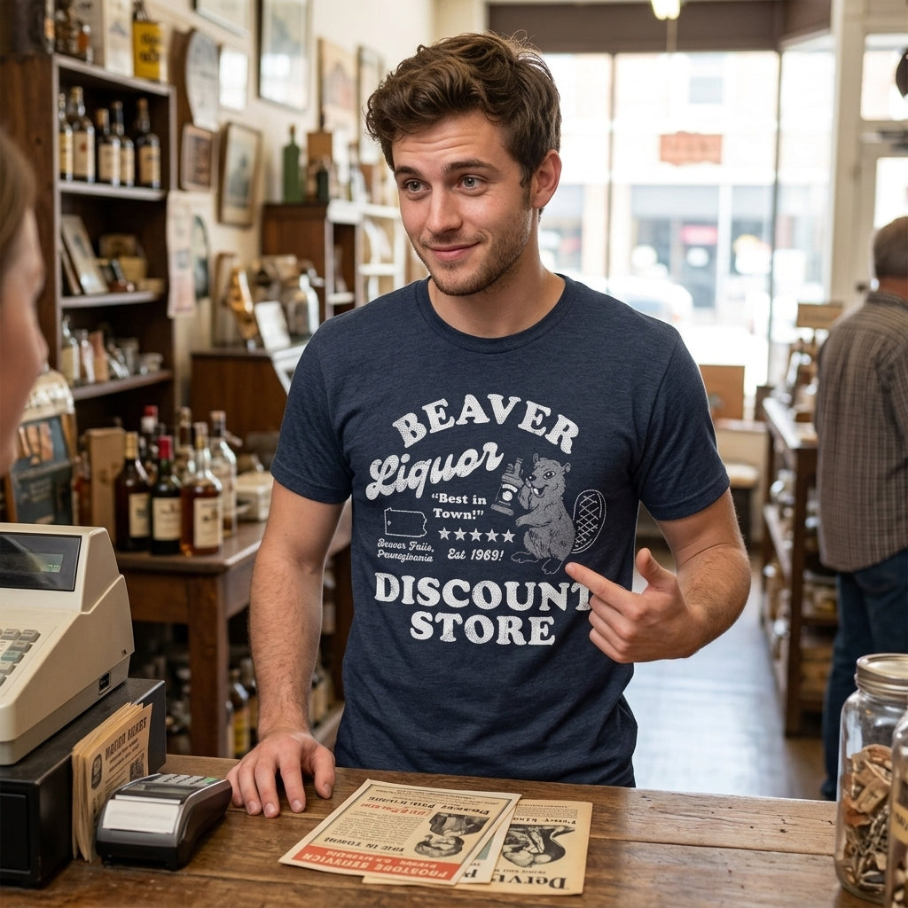 Beaver Liquor Discount Store Men's T Shirt product image 2