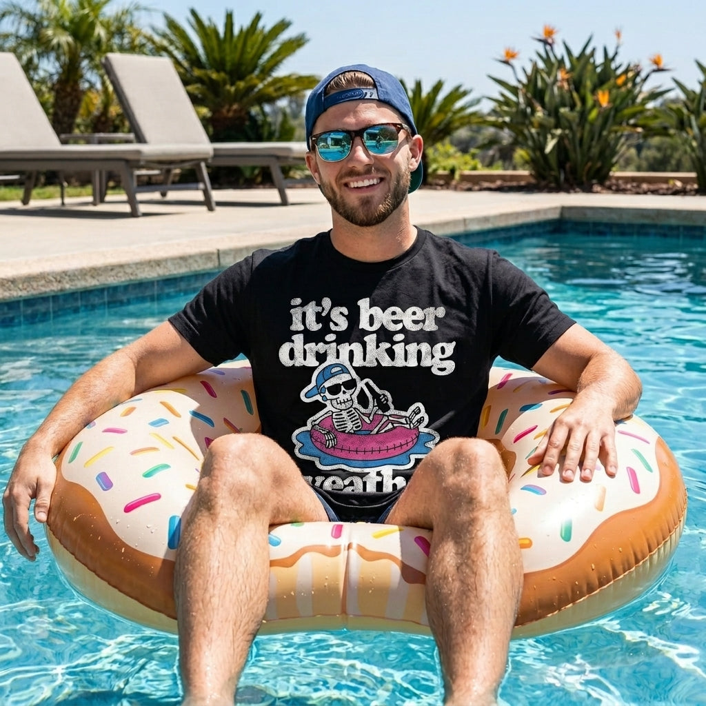 Its Beer Drinking Weather Men's T Shirt product image 2