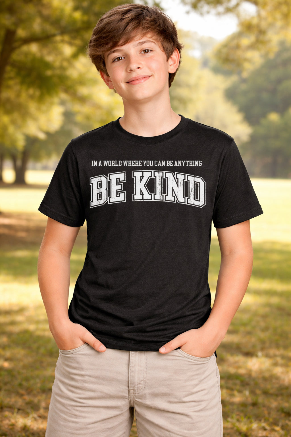 In A World Where You Can Be Anything Be Kind Youth T Shirt product image 2
