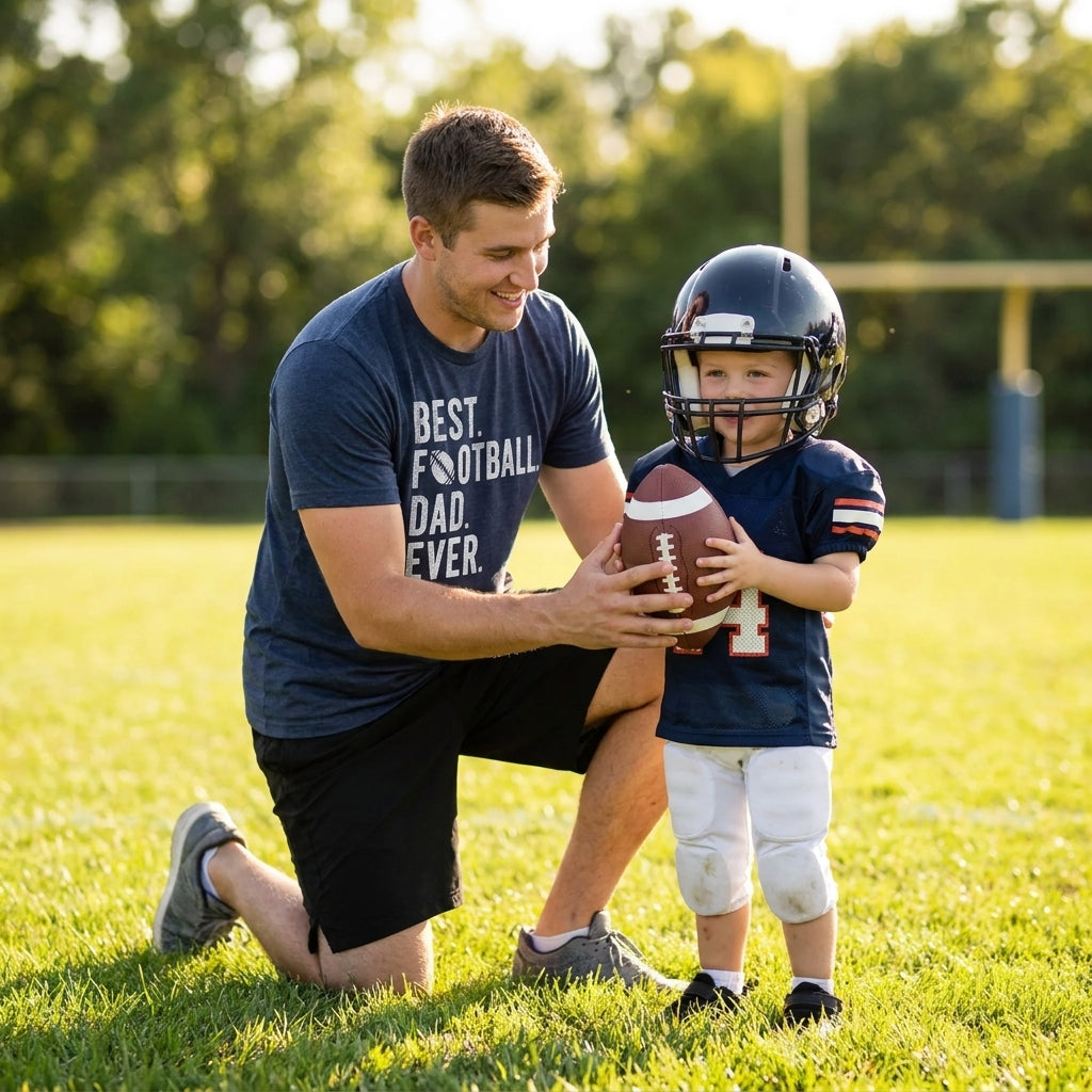 Best Football Dad Ever Men's T Shirt product image 4