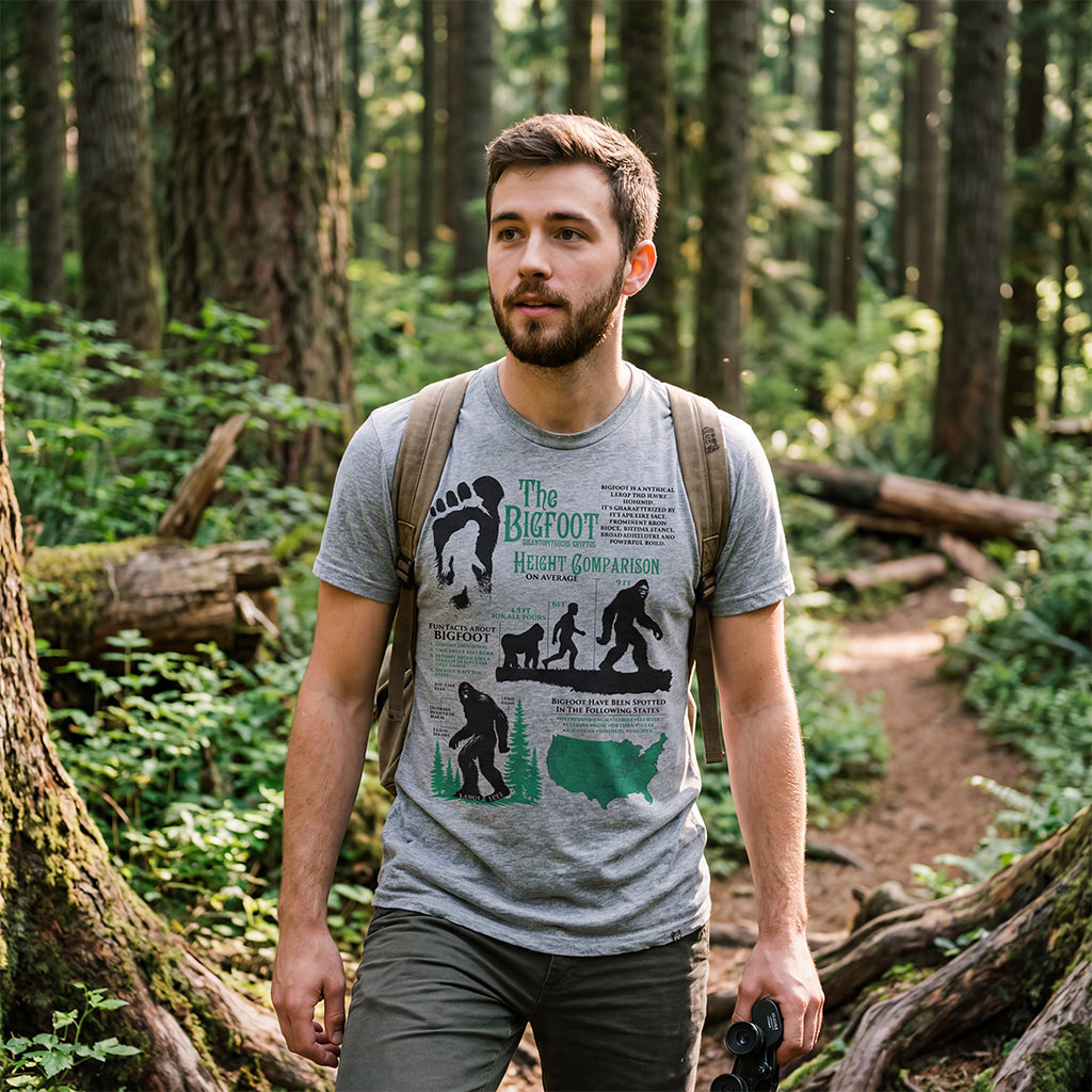 Bigfoot Facts Sheet Men's T Shirt product image 2