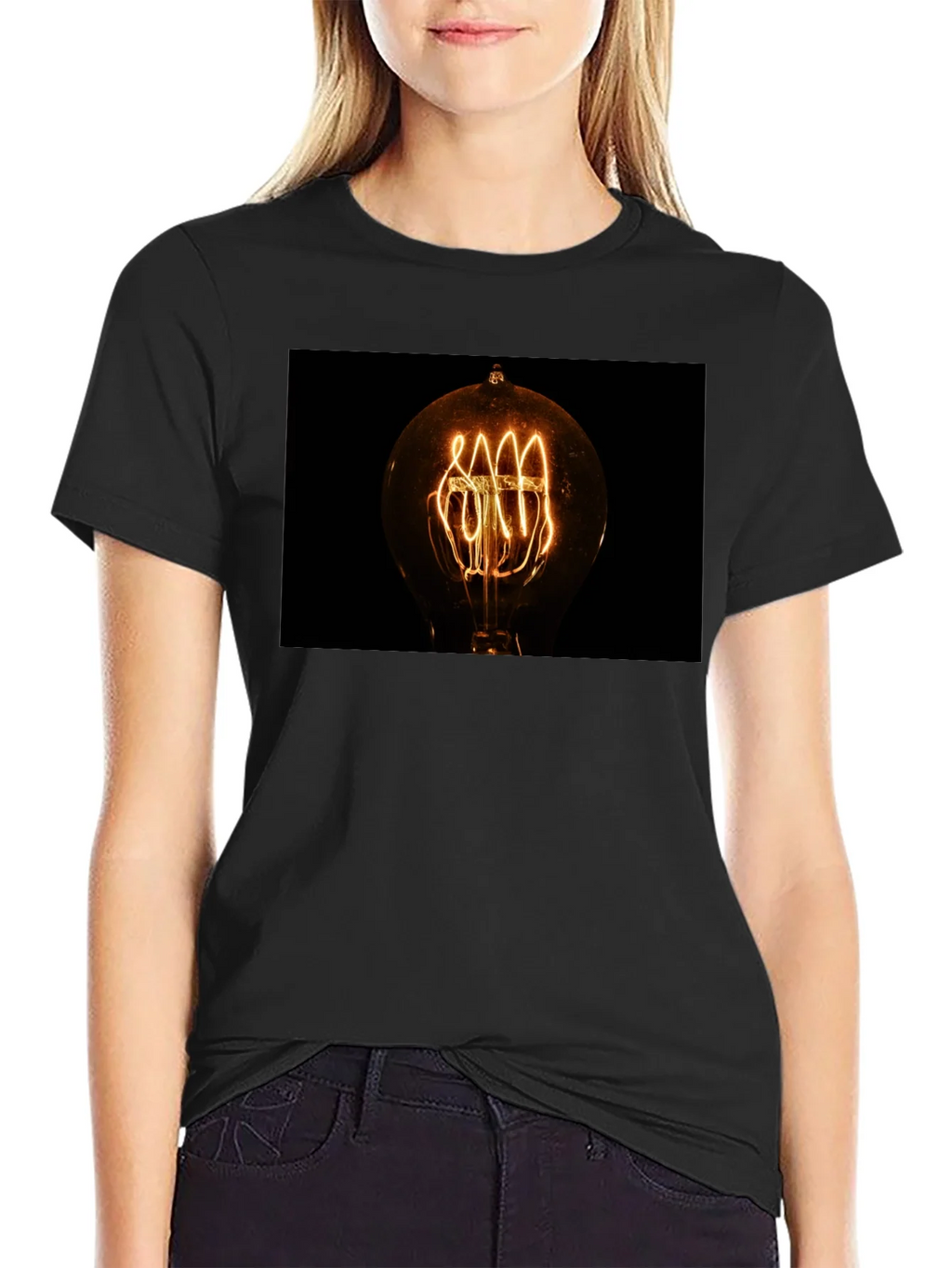 Vintage Filament Bulb Graphic Tee product image 1
