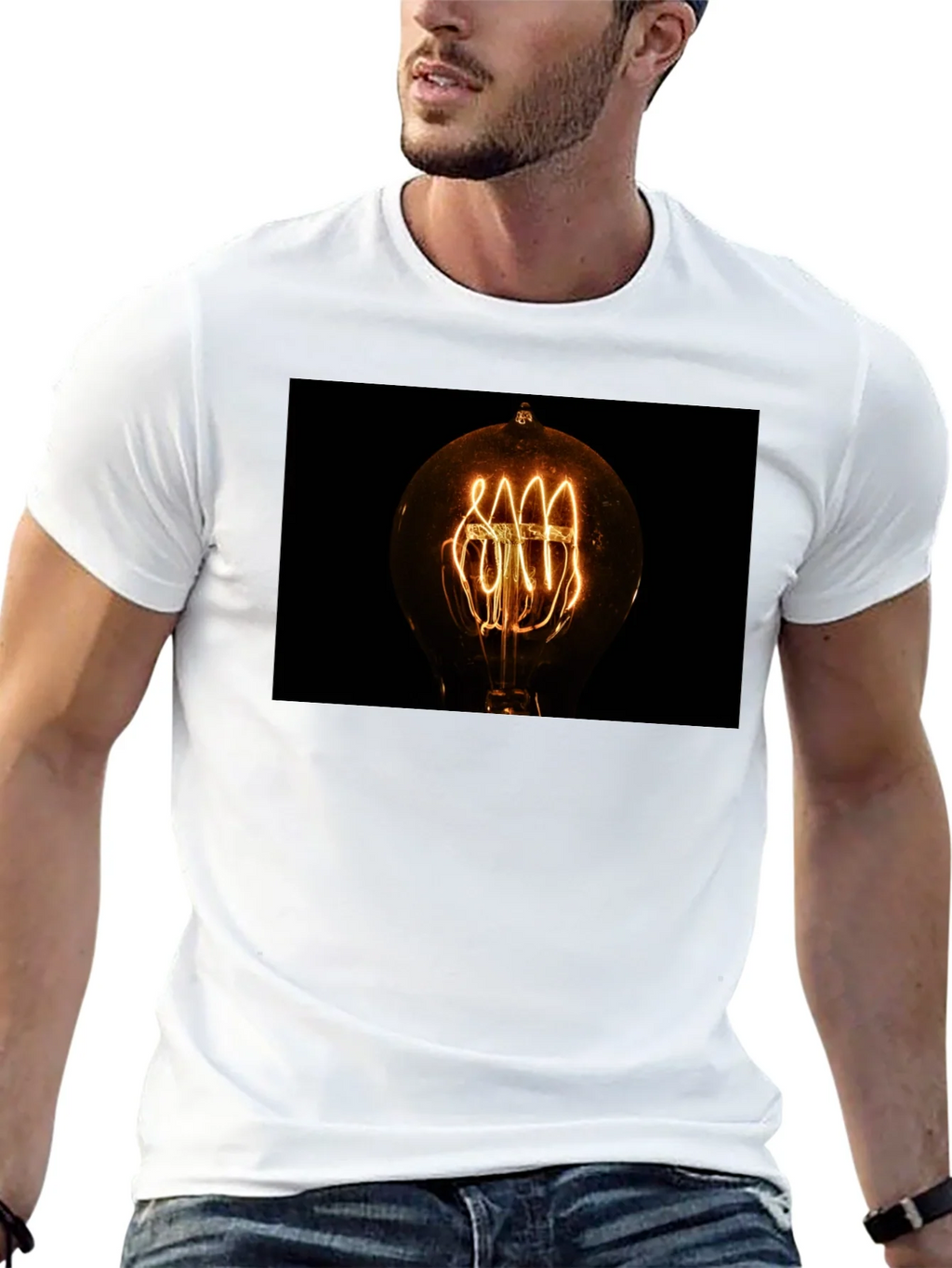 Vintage Filament Bulb Graphic Tee product image 9