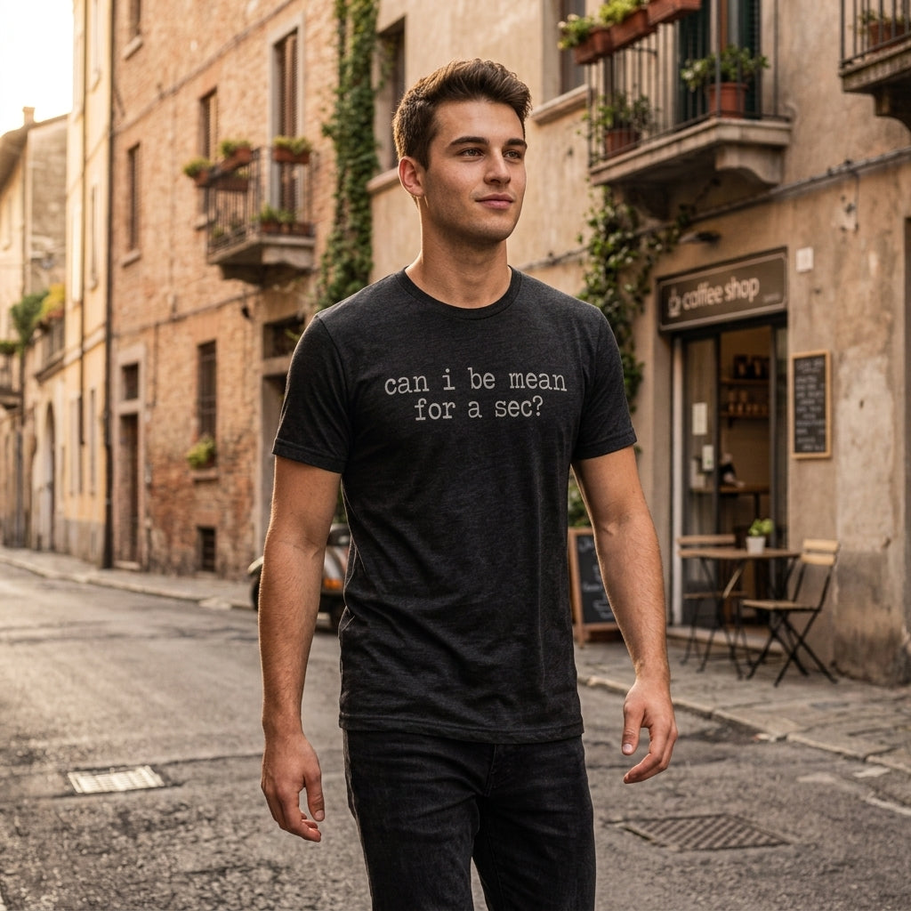Can I Be Mean For A Sec Men's T Shirt product image 2