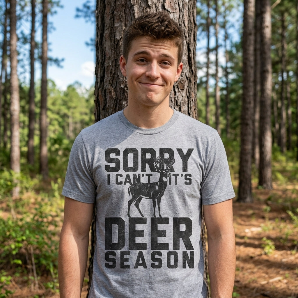 Sorry I Cant Its Deer Season Men's T Shirt product image 2
