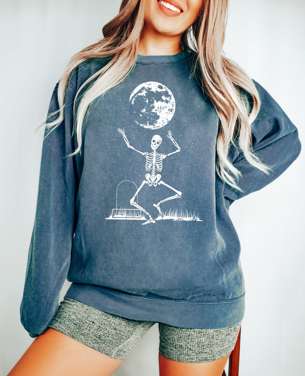 Dancing Skeleton Comfort Colors Sweatshirt product image 4