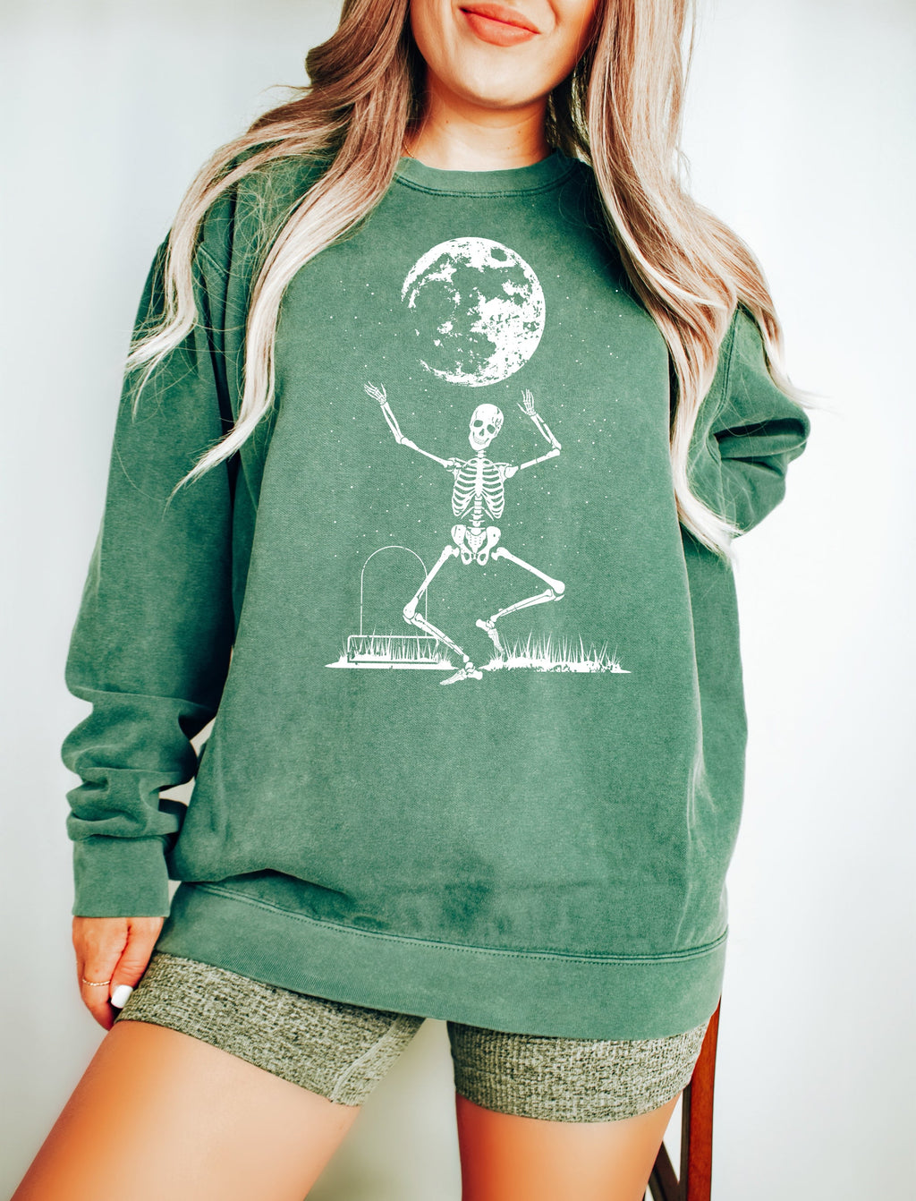 Dancing Skeleton Comfort Colors Sweatshirt product image 3