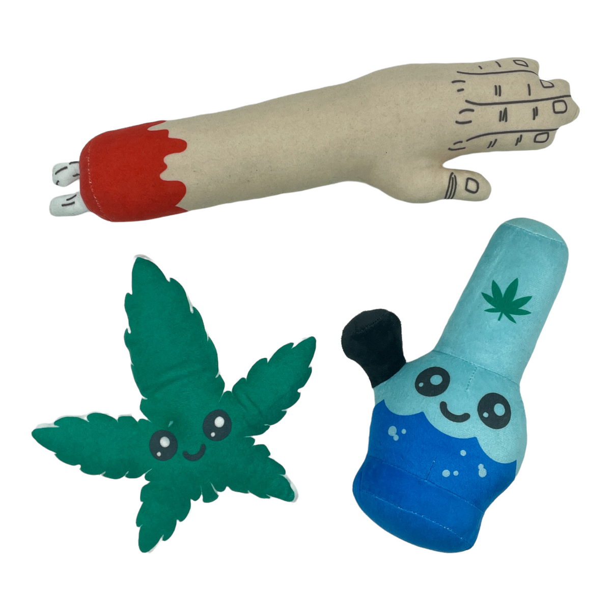 Weed Pipe Zombie Arm Dog Toy