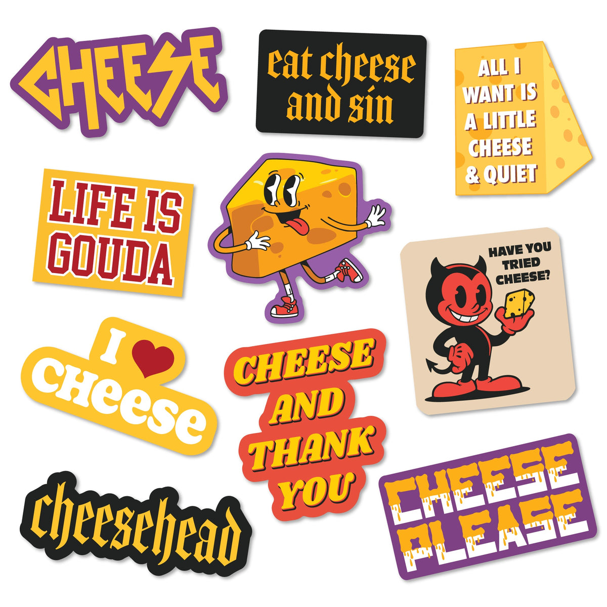 Cheese Stickers
