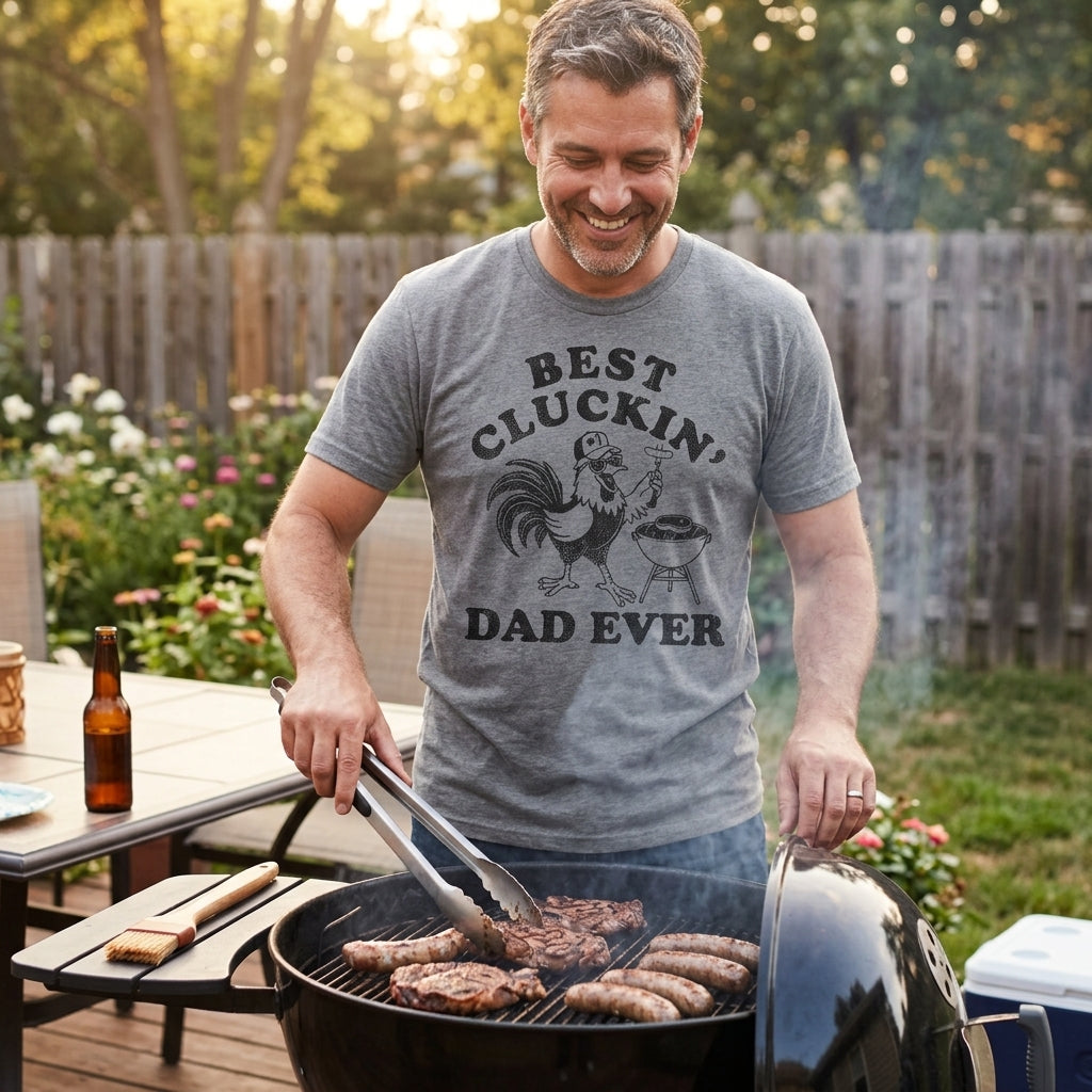 Best Cluckin Dad Ever Men's T Shirt product image 2