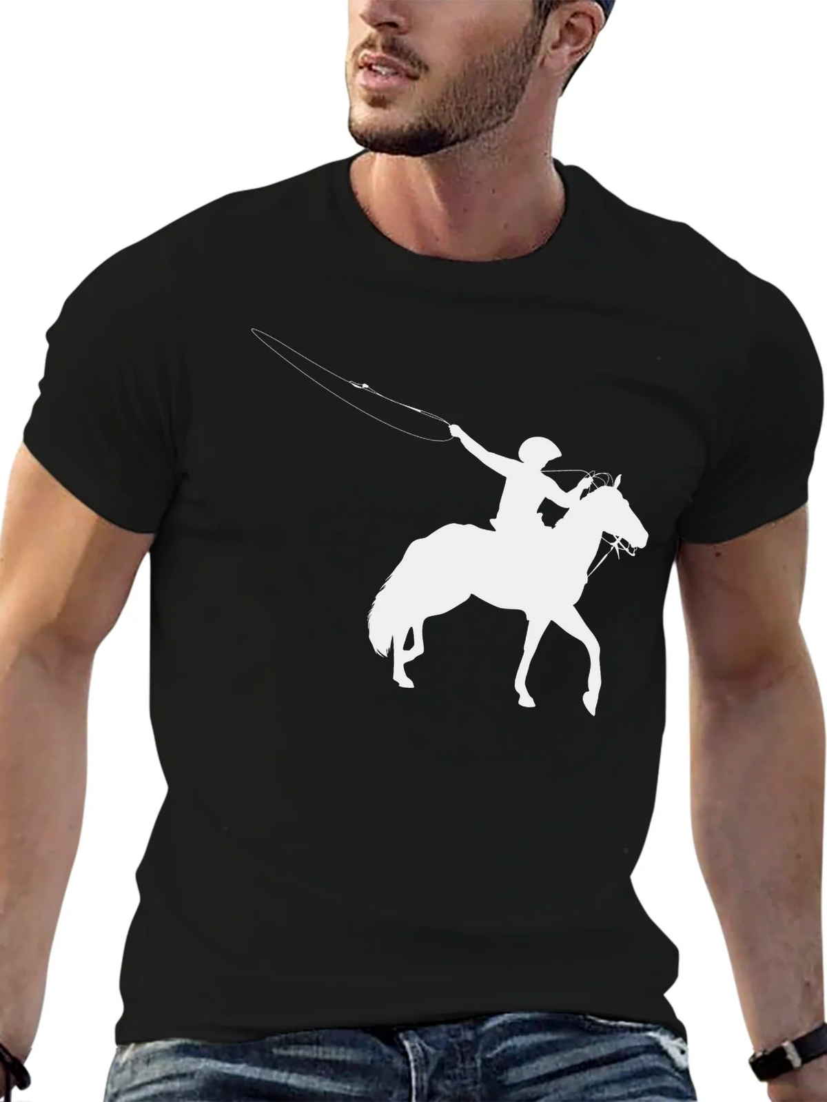 Cowboy Horse Lasso T-Shirt product image 6